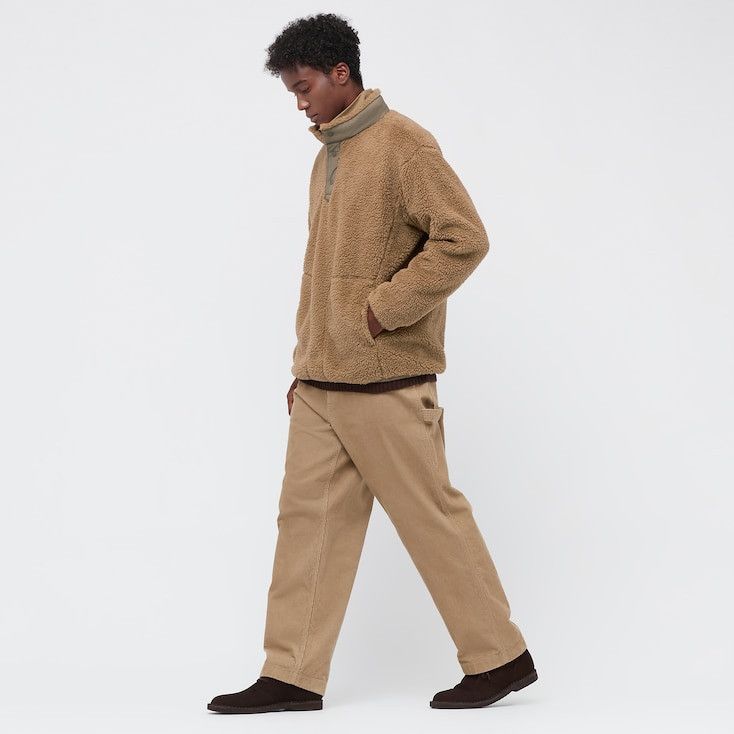Uniqlo × White Mountaineering Small Brown Fleece Oversized Long-Sleeve Pullover Jacket Size US S / EU 44-46 / 1 - 9 Thumbnail