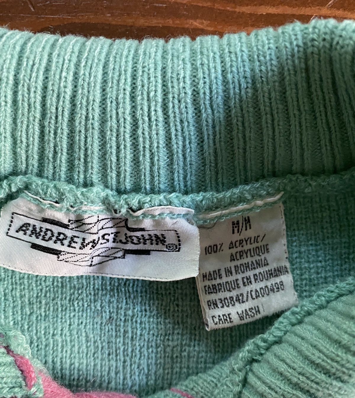 Andrew St. John Vintage 80’s Andrew St. John Pink Striped Knit Polo Sweater Size US S / EU 44-46 / 1 - 5 Thumbnail