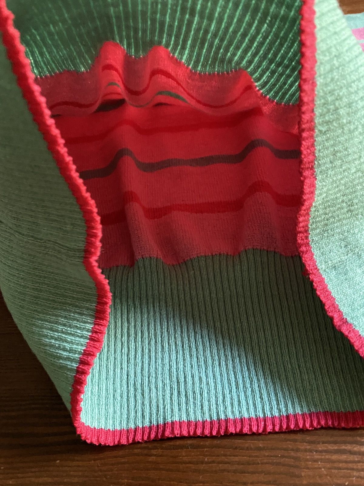 Andrew St. John Vintage 80’s Andrew St. John Pink Striped Knit Polo Sweater Size US S / EU 44-46 / 1 - 4 Thumbnail