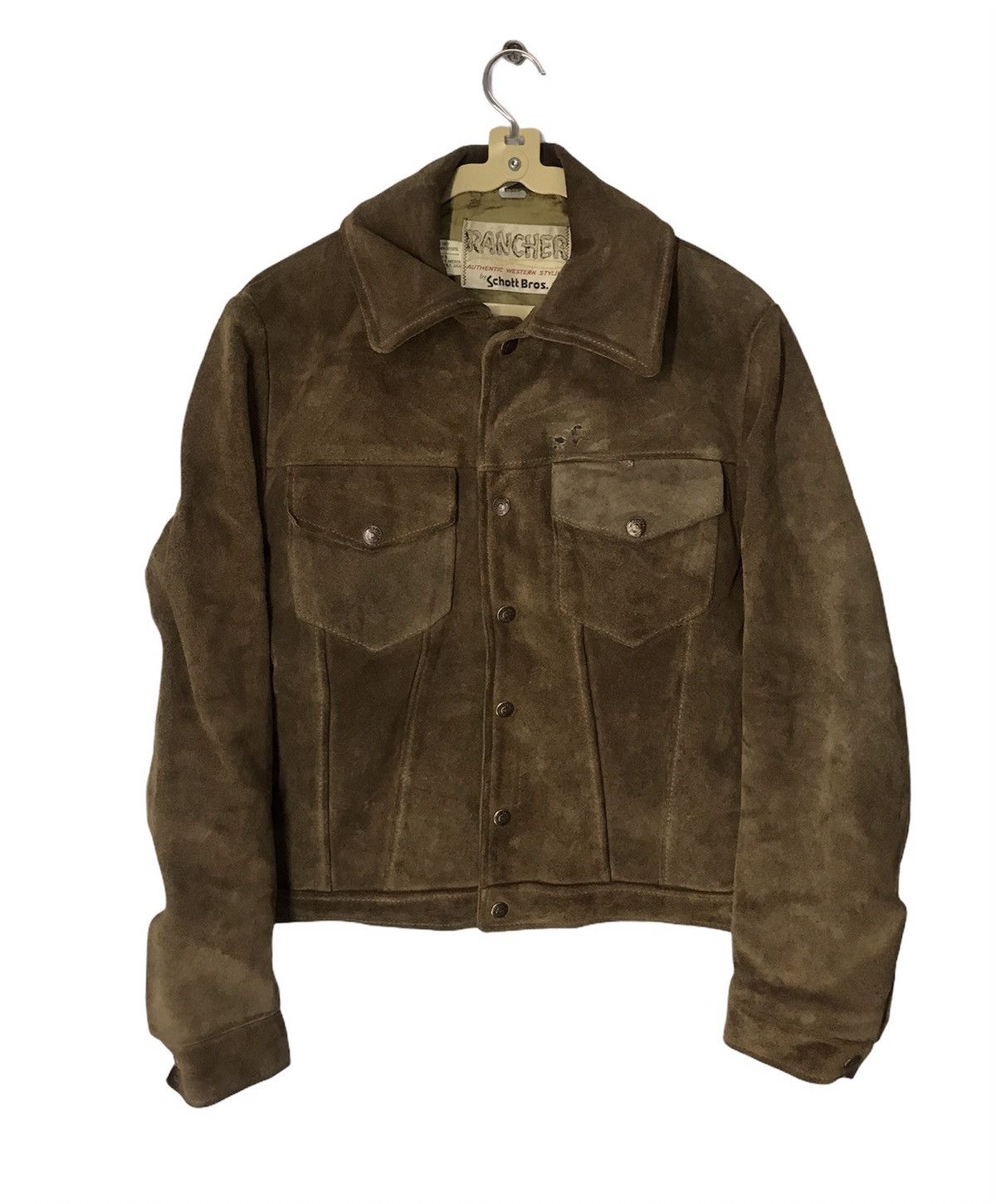 Schott × Vintage Vintage Schott distressed leather jacket Size US XS / EU 42 / 0 - 2 Thumbnail