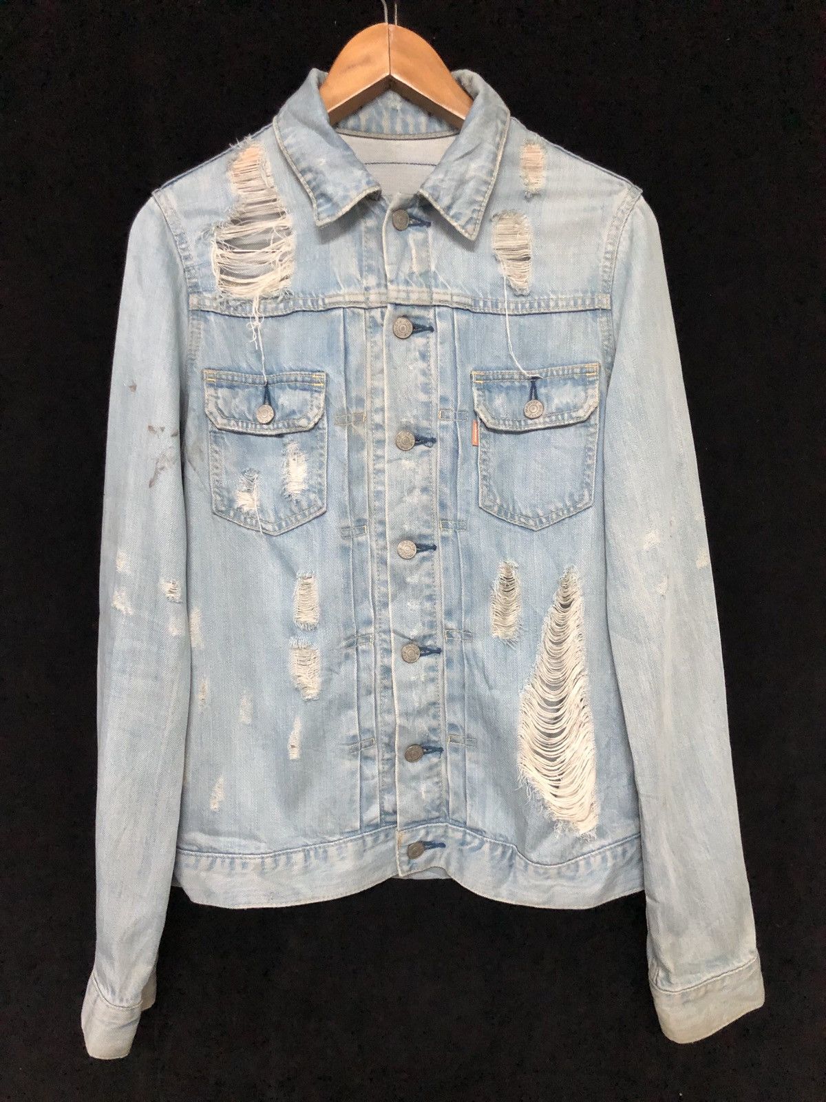 Moussy White Distressed Denim Vest Size 2024 F