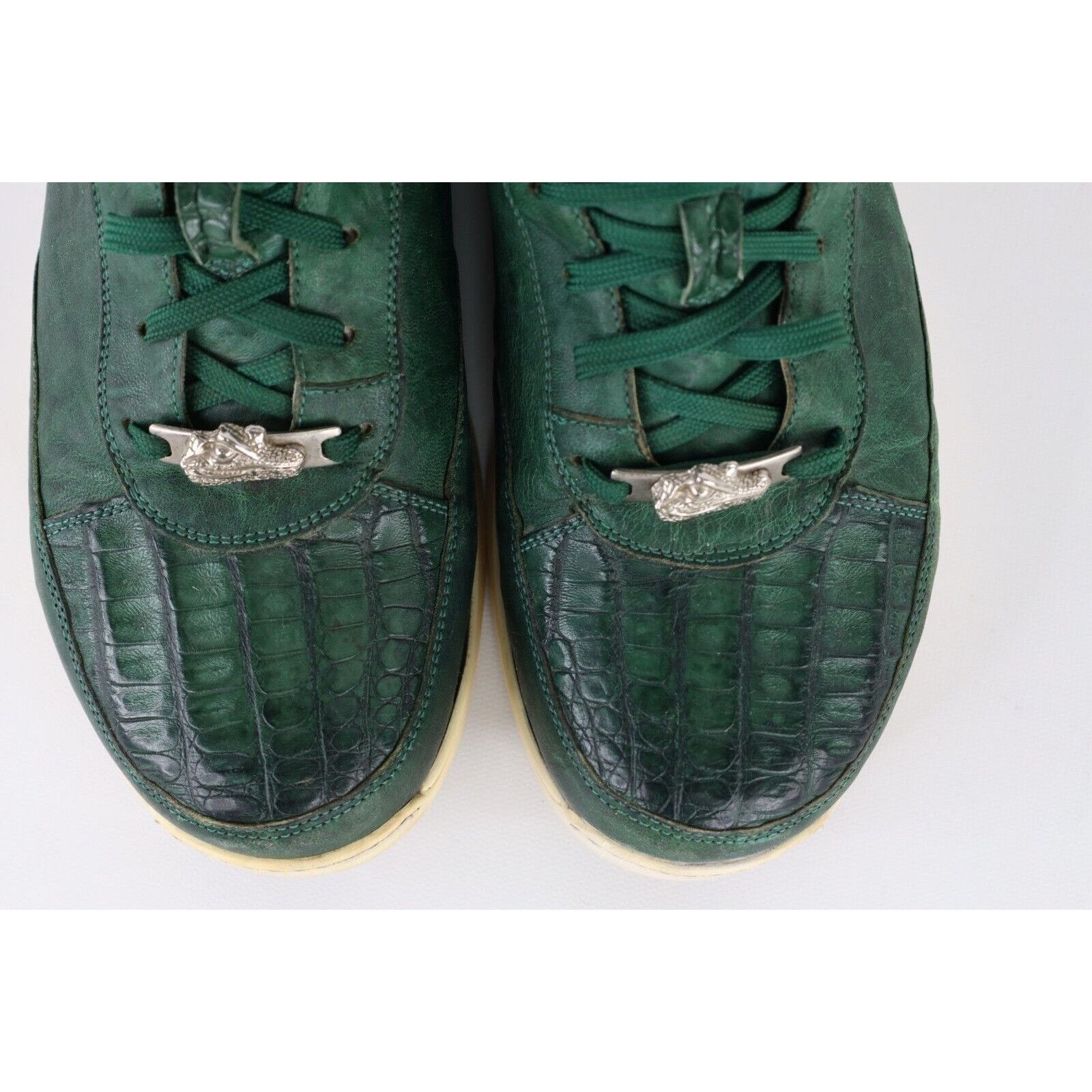 Vintage Fennix Italy Distressed Alligator Leather Sneakers Shoes Size US 9 / EU 42 - 3 Thumbnail