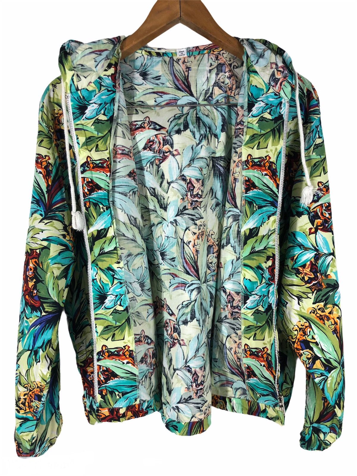 Vintage Flowers print light jacket streetwear cw21 Size US M / EU 48-50 / 2 - 4 Thumbnail