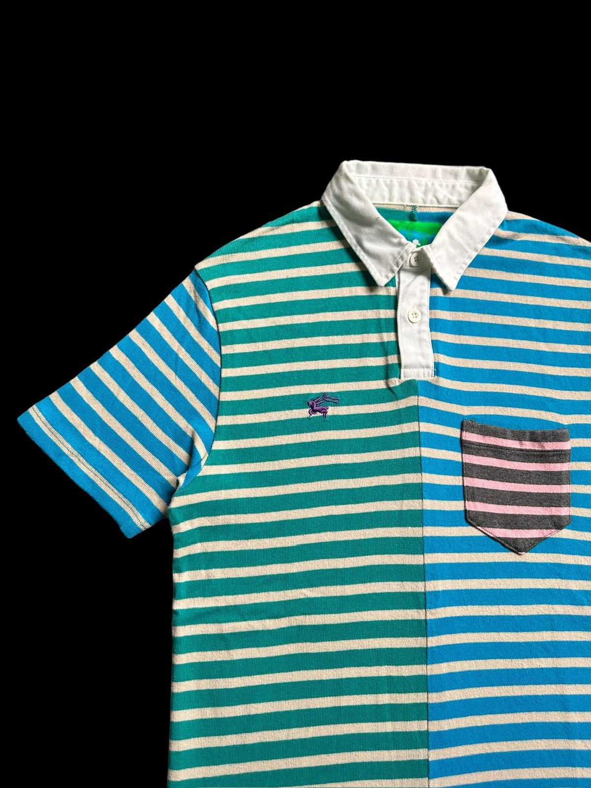 Devilock × GOODENOUGH × MasterPiece SS12 - Mackdaddy Japan polo striped Size US M / EU 48-50 / 2 - 4 Thumbnail
