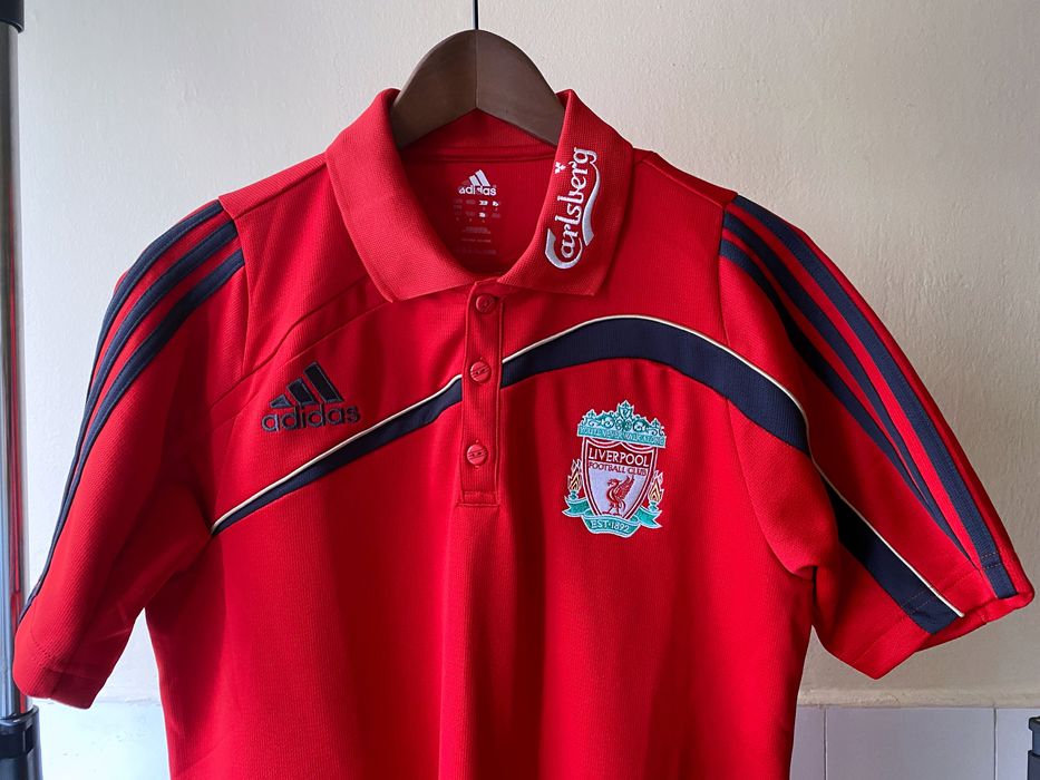 Adidas Liverpool FC 2009 soccer jersey adidas football polo size L