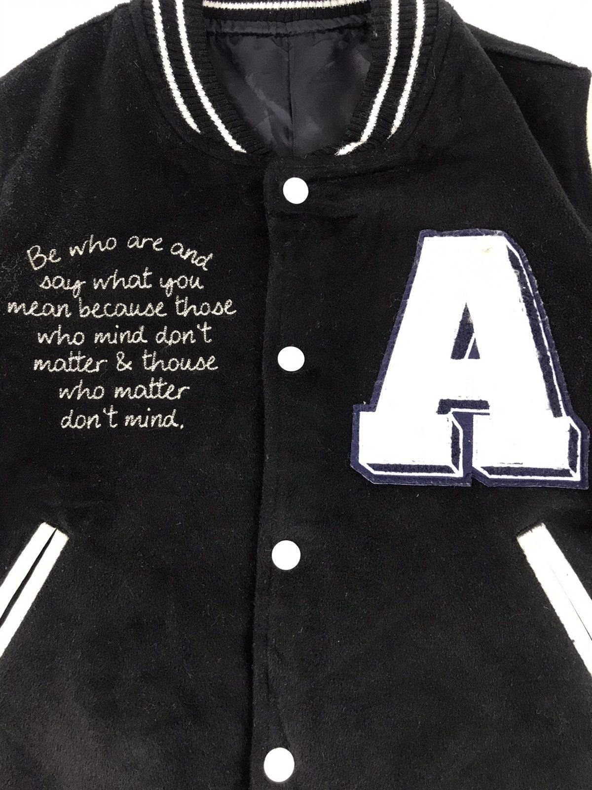 Vintage Vintage Japanese Brand Embroidery Big A Logo Varsity Jacket Size US S / EU 44-46 / 1 - 3 Thumbnail