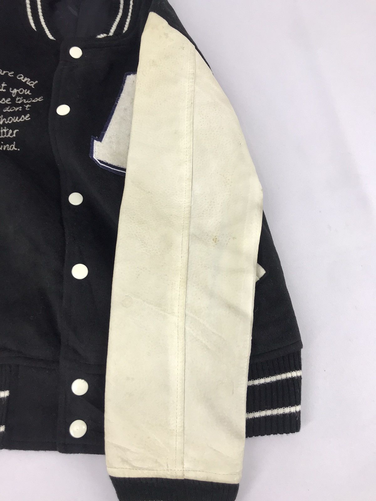 Vintage Vintage Japanese Brand Embroidery Big A Logo Varsity Jacket Size US S / EU 44-46 / 1 - 14 Thumbnail