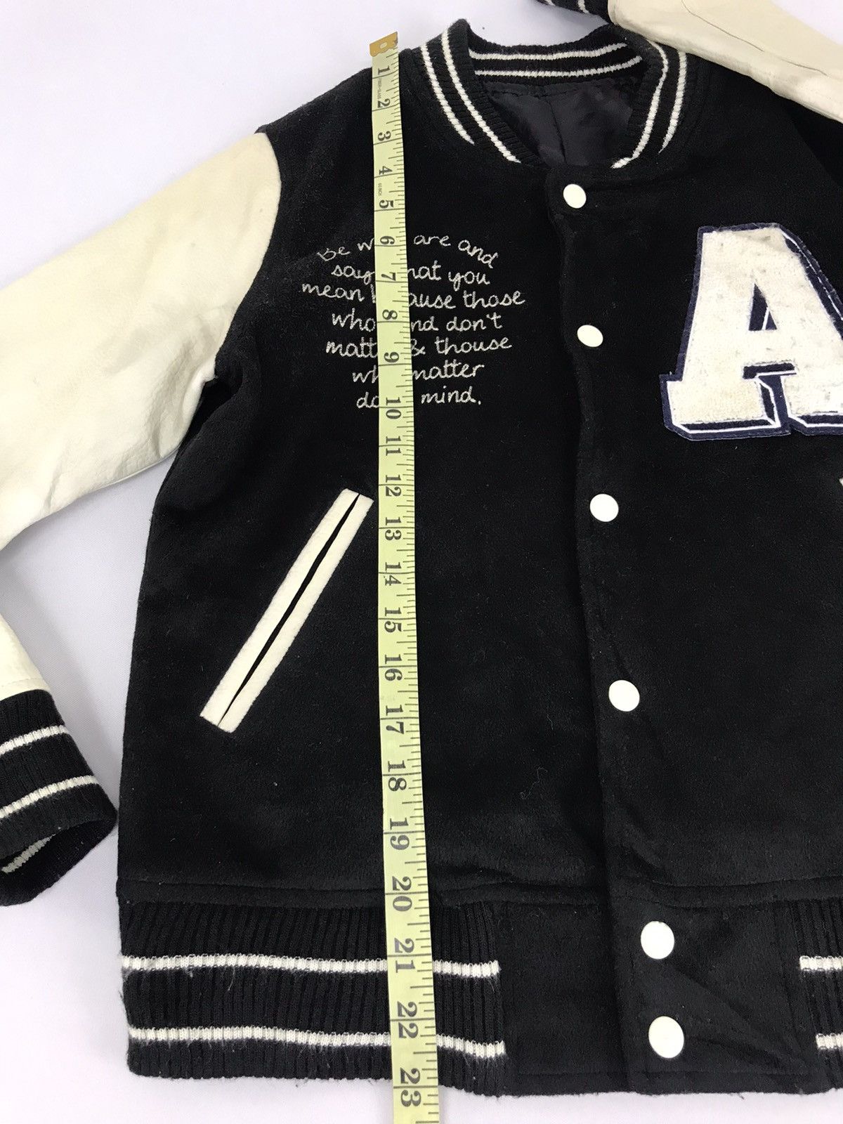Vintage Vintage Japanese Brand Embroidery Big A Logo Varsity Jacket Size US S / EU 44-46 / 1 - 11 Thumbnail