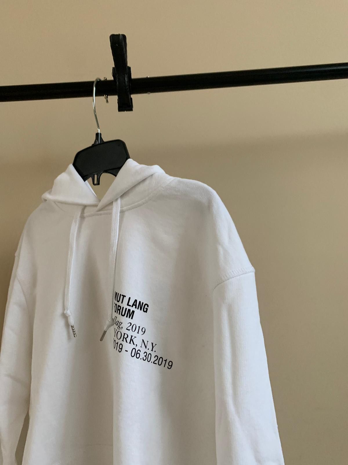 Helmut Lang Artforum Hoodie in Chalk White Size US S / EU 44-46 / 1 - 5 Thumbnail