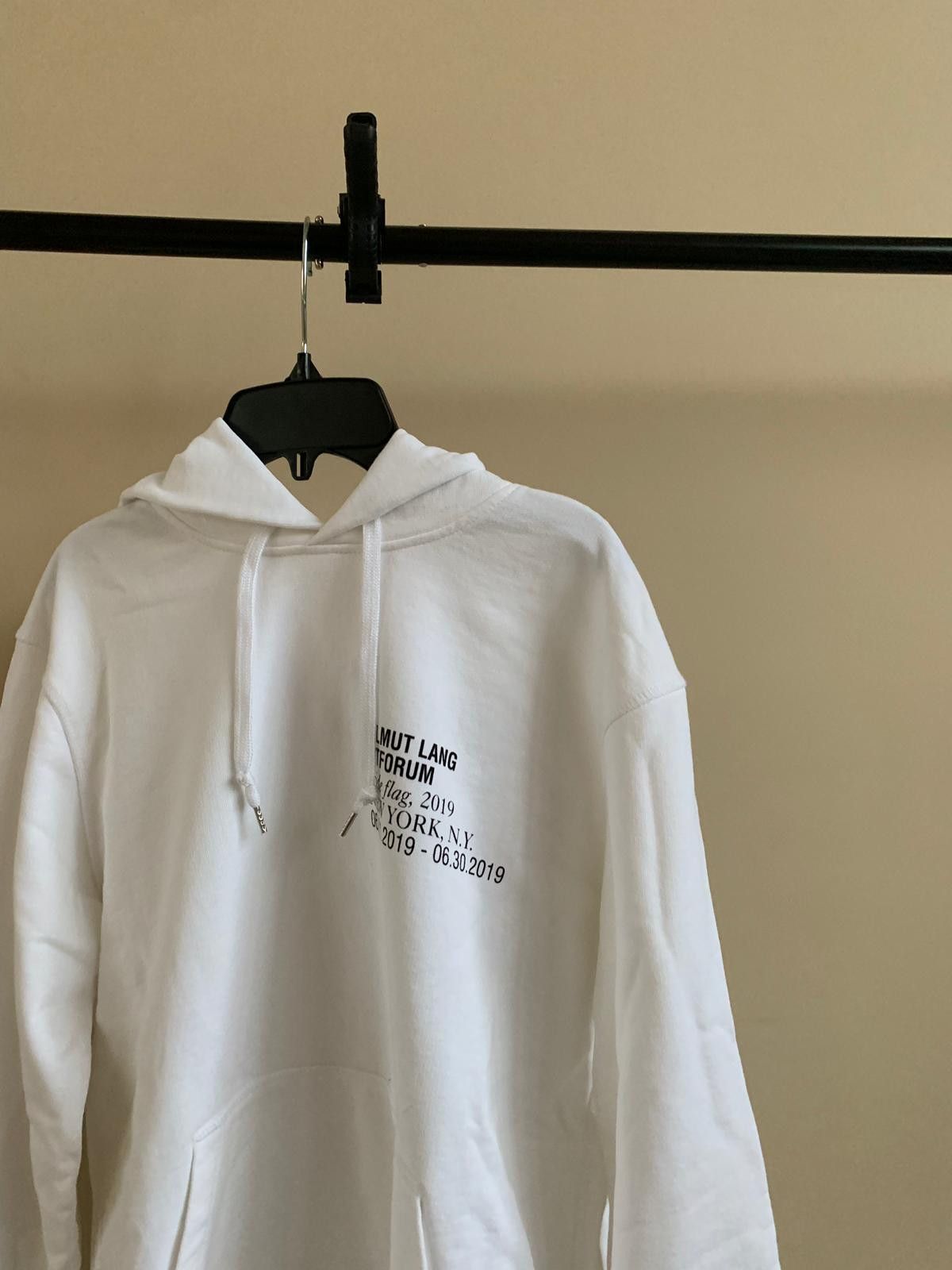 Helmut Lang Artforum Hoodie in Chalk White Size US S / EU 44-46 / 1 - 3 Thumbnail