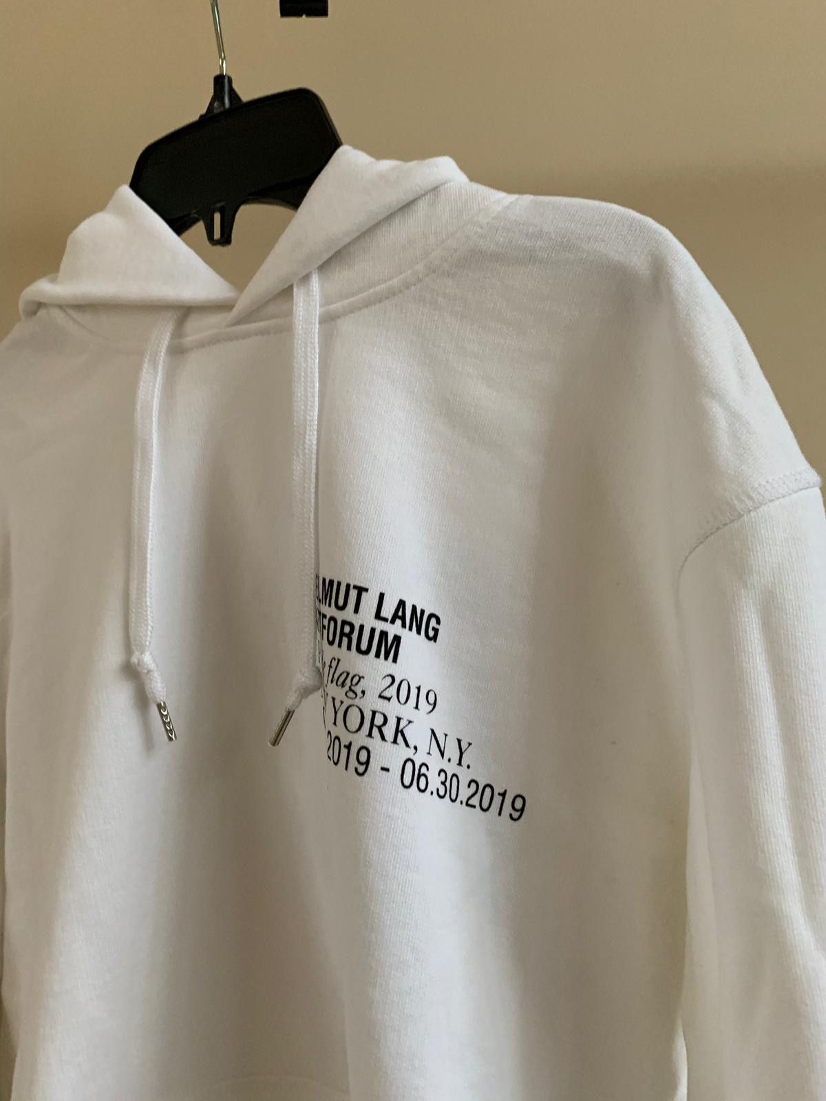 Helmut Lang Artforum Hoodie in Chalk White Size US S / EU 44-46 / 1 - 6 Thumbnail