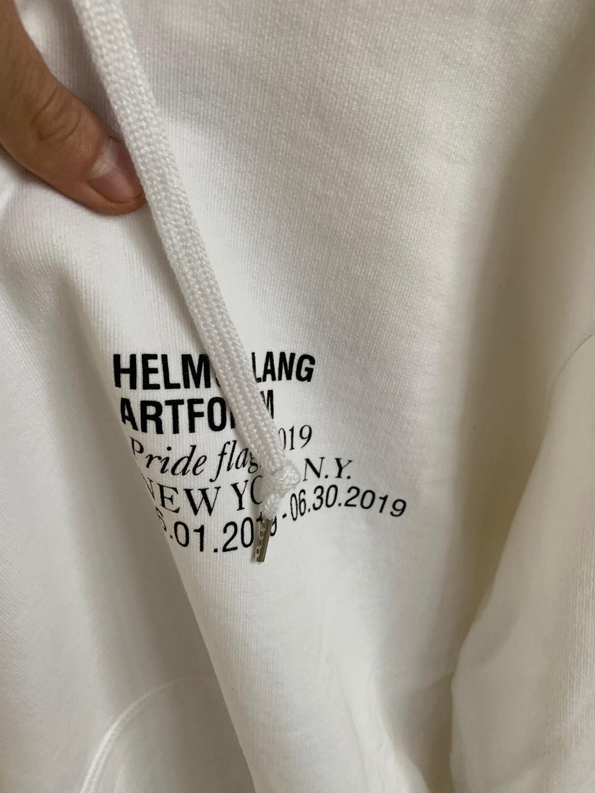 Helmut Lang Artforum Hoodie in Chalk White Size US S / EU 44-46 / 1 - 9 Thumbnail