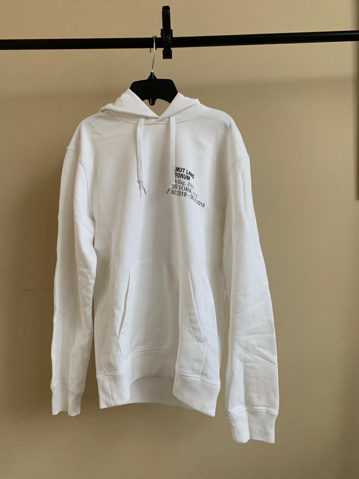 Helmut Lang Artforum Hoodie in Chalk White Size US S / EU 44-46 / 1 - 2 Thumbnail