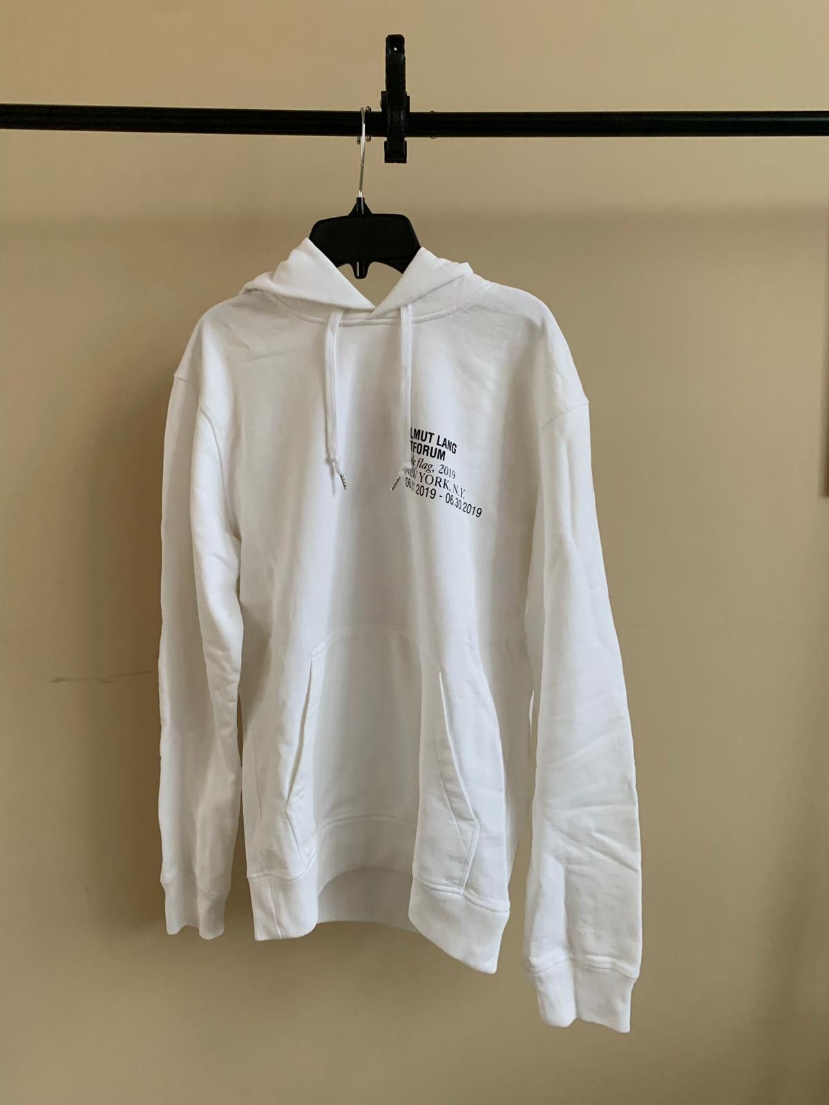 Helmut Lang Artforum Hoodie in Chalk White Size US S / EU 44-46 / 1 - 4 Thumbnail