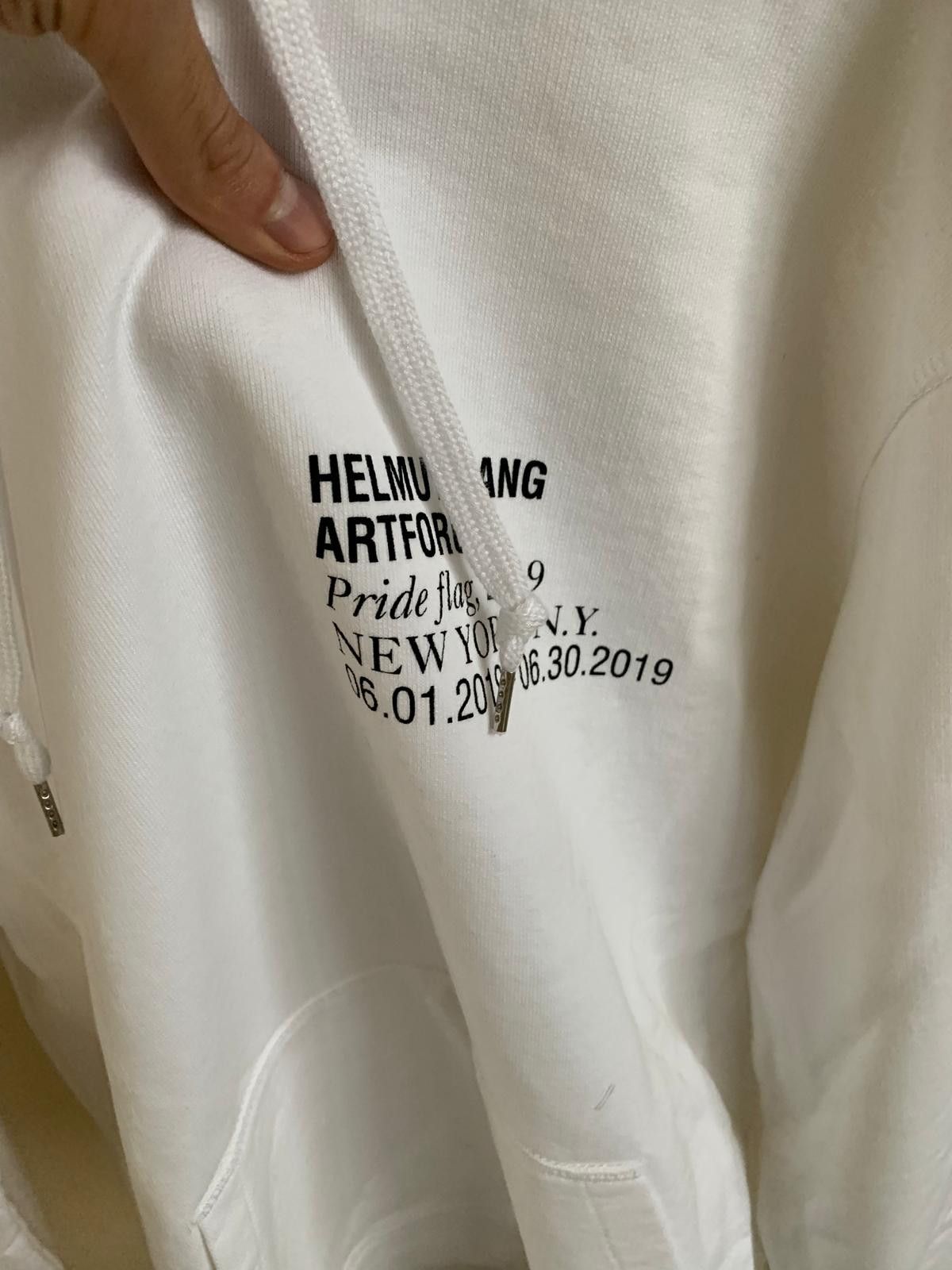 Helmut Lang Artforum Hoodie in Chalk White Size US S / EU 44-46 / 1 - 10 Thumbnail
