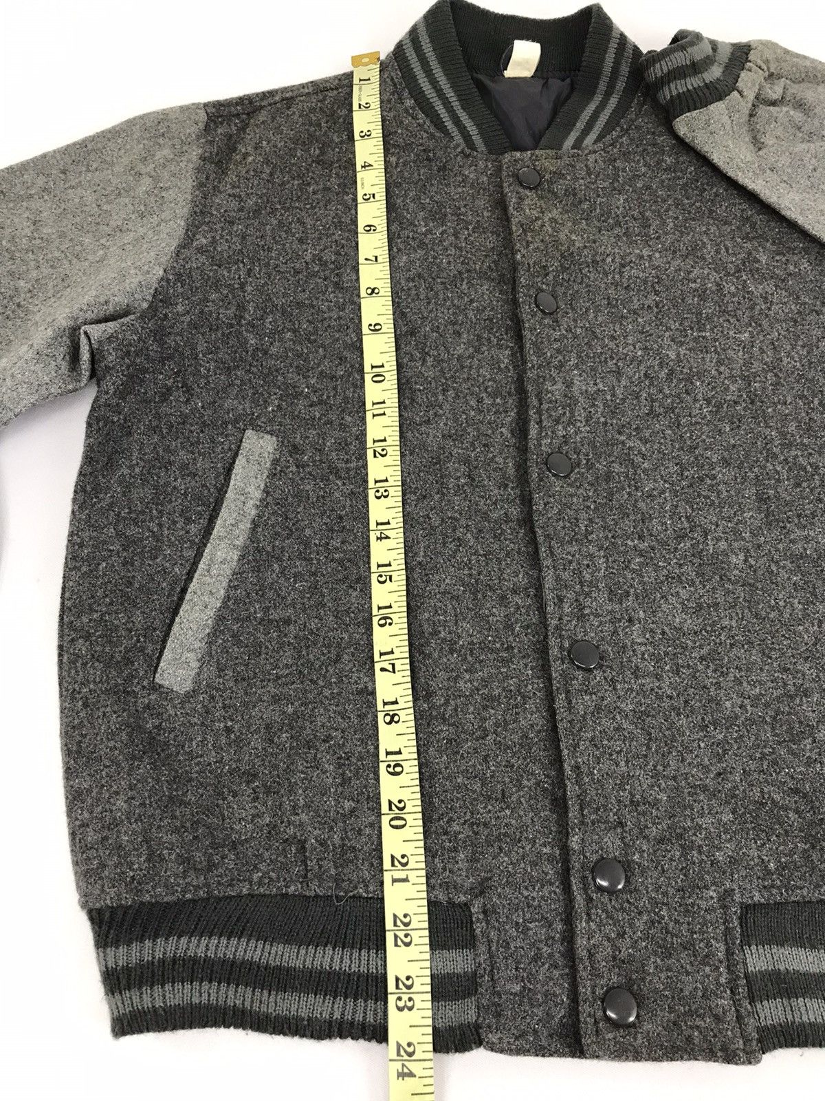 Japanese Brand Vintage Japanese Brand Simple Varsity Jacket Wool Quilted Size US M / EU 48-50 / 2 - 10 Thumbnail