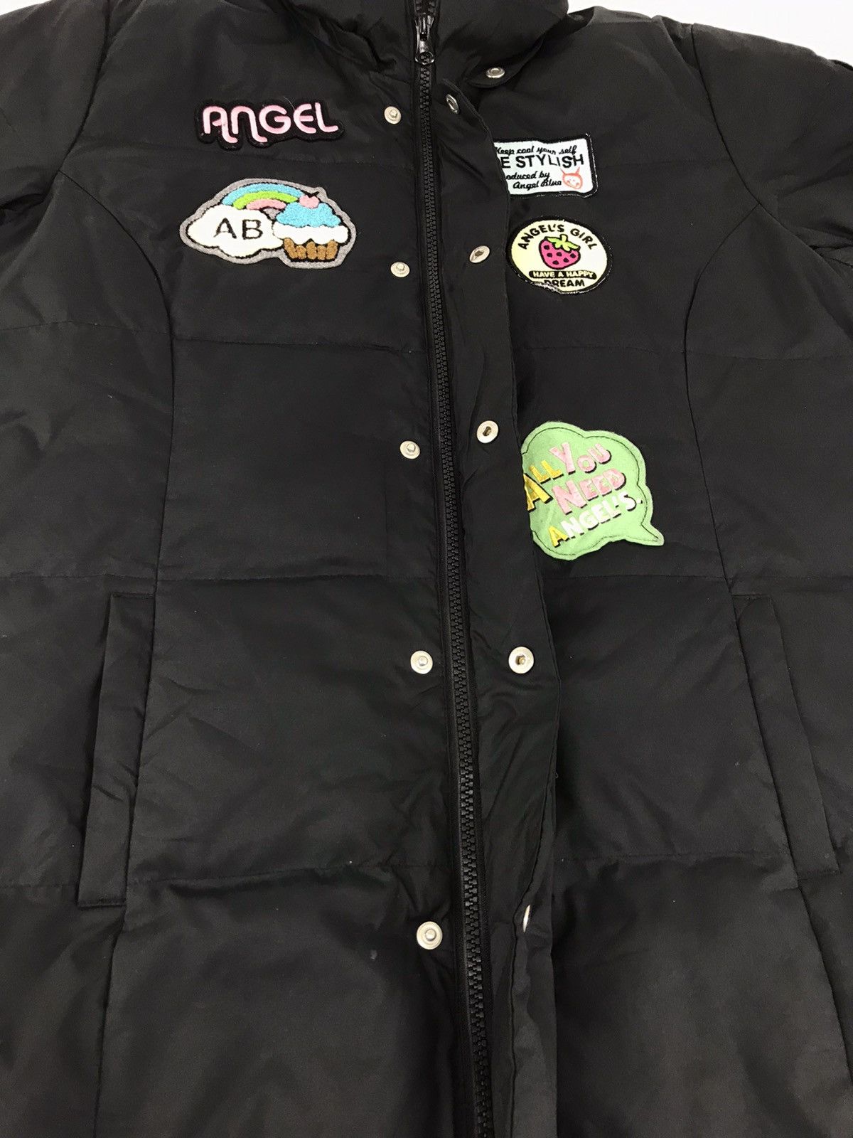 Japanese Brand × Vintage Vintage Angel Blue Unisex Parka Puffer Long Jacket Size M / US 6-8 / IT 42-44 - 3 Thumbnail