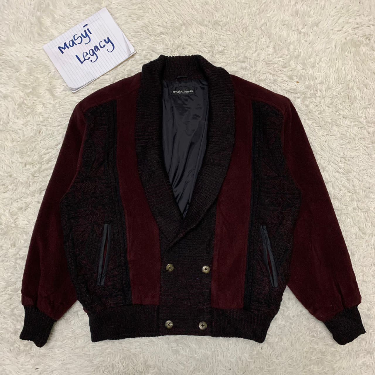 Japanese Brand Arnaldo Bassini Italian New Basic jacket Size US L / EU 52-54 / 3 - 1 Thumbnail