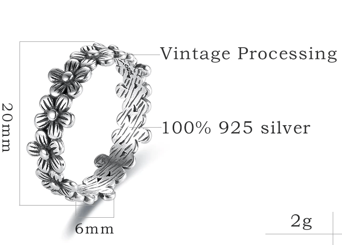 Jewelry Small Daisies Ring Size ONE SIZE - 4 Thumbnail