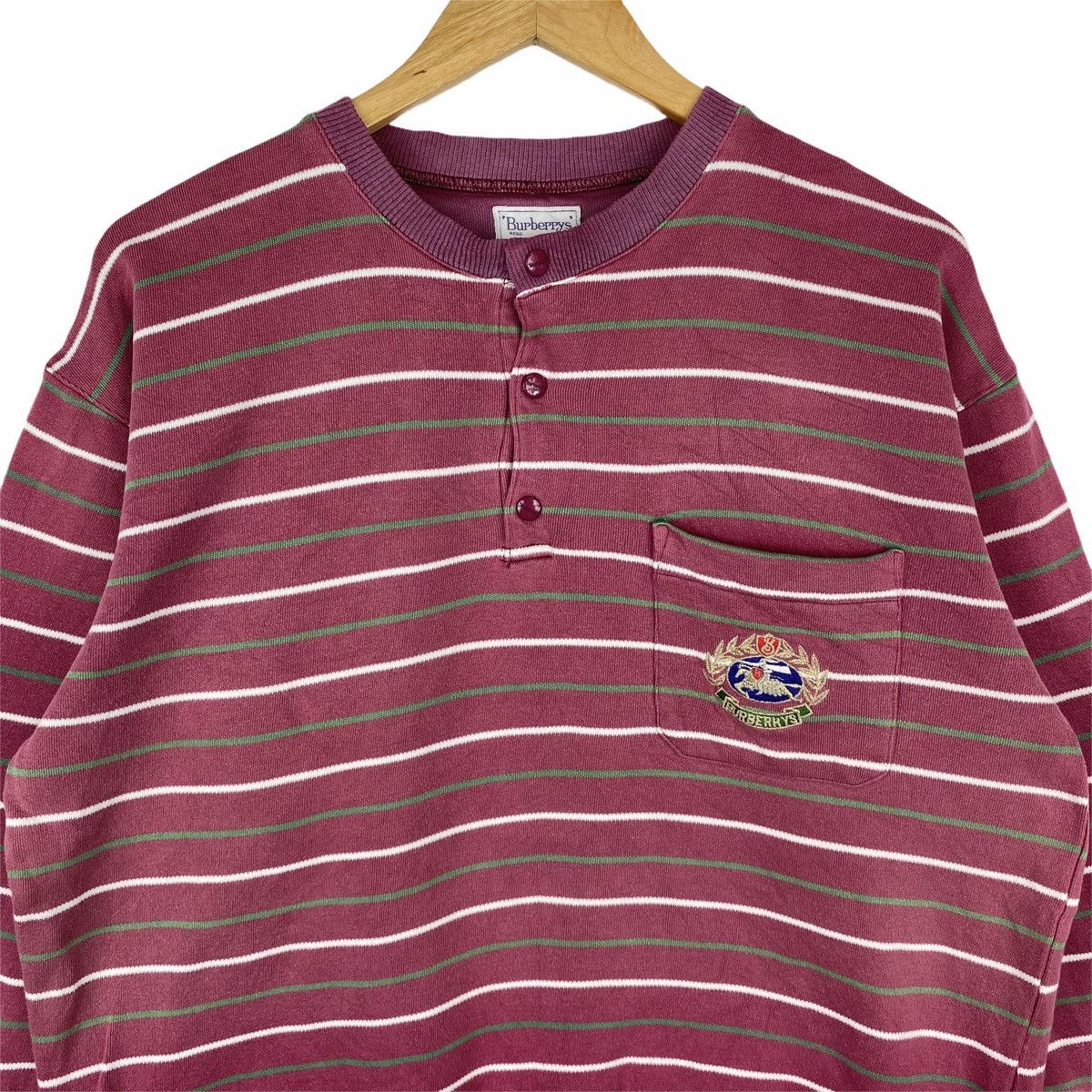 Burberry × Vintage Vintage BURBERRYS Small Logo Sweatshirt Pullover Jumper Size US L / EU 52-54 / 3 - 4 Thumbnail