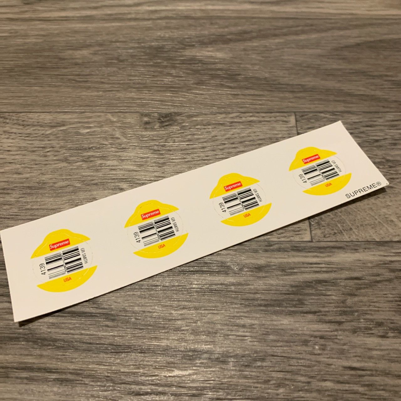 Supreme fruit outlet sticker