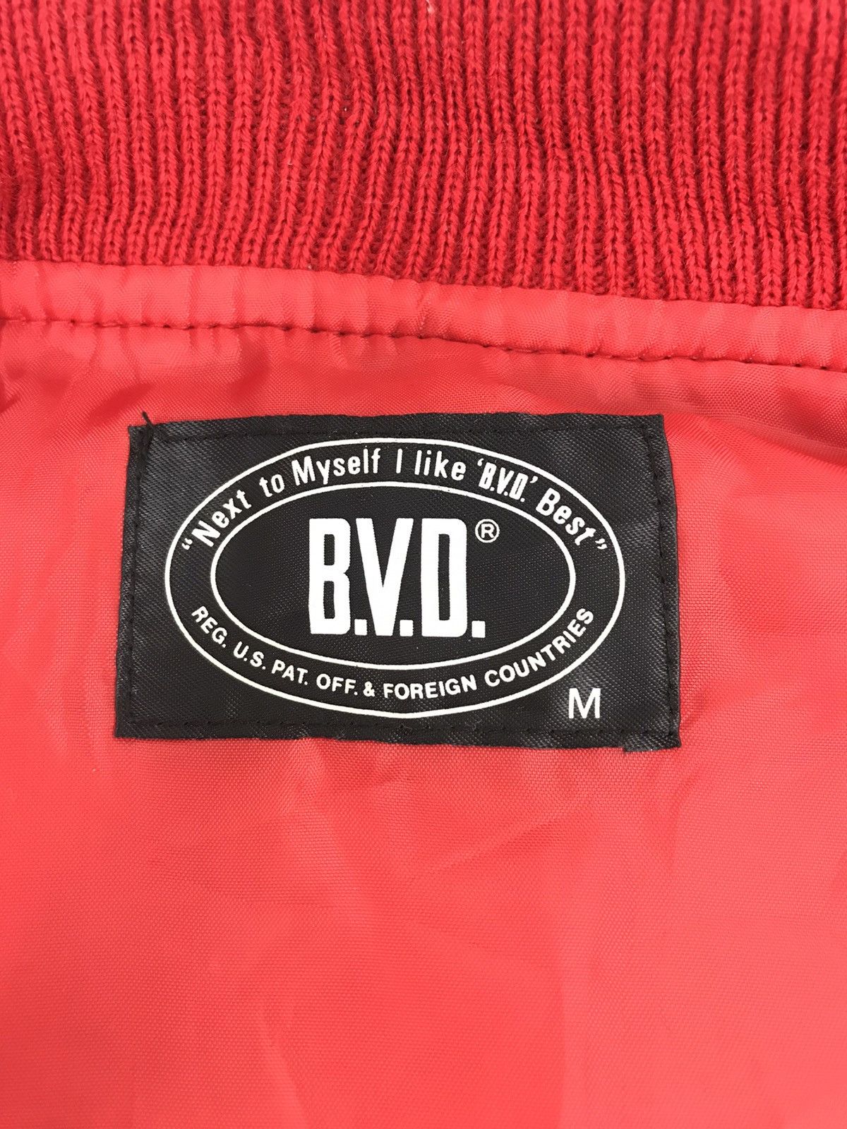 Japanese Brand × Vintage B.V.D Varsity Wool Jacket Snap Button Big M Logo Size US M / EU 48-50 / 2 - 6 Thumbnail