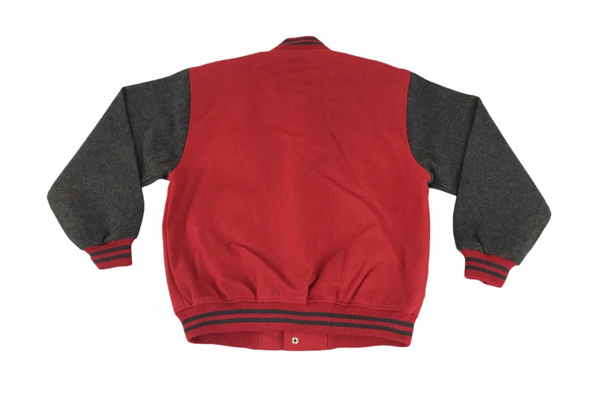 Japanese Brand × Vintage B.V.D Varsity Wool Jacket Snap Button Big M Logo Size US M / EU 48-50 / 2 - 2 Thumbnail
