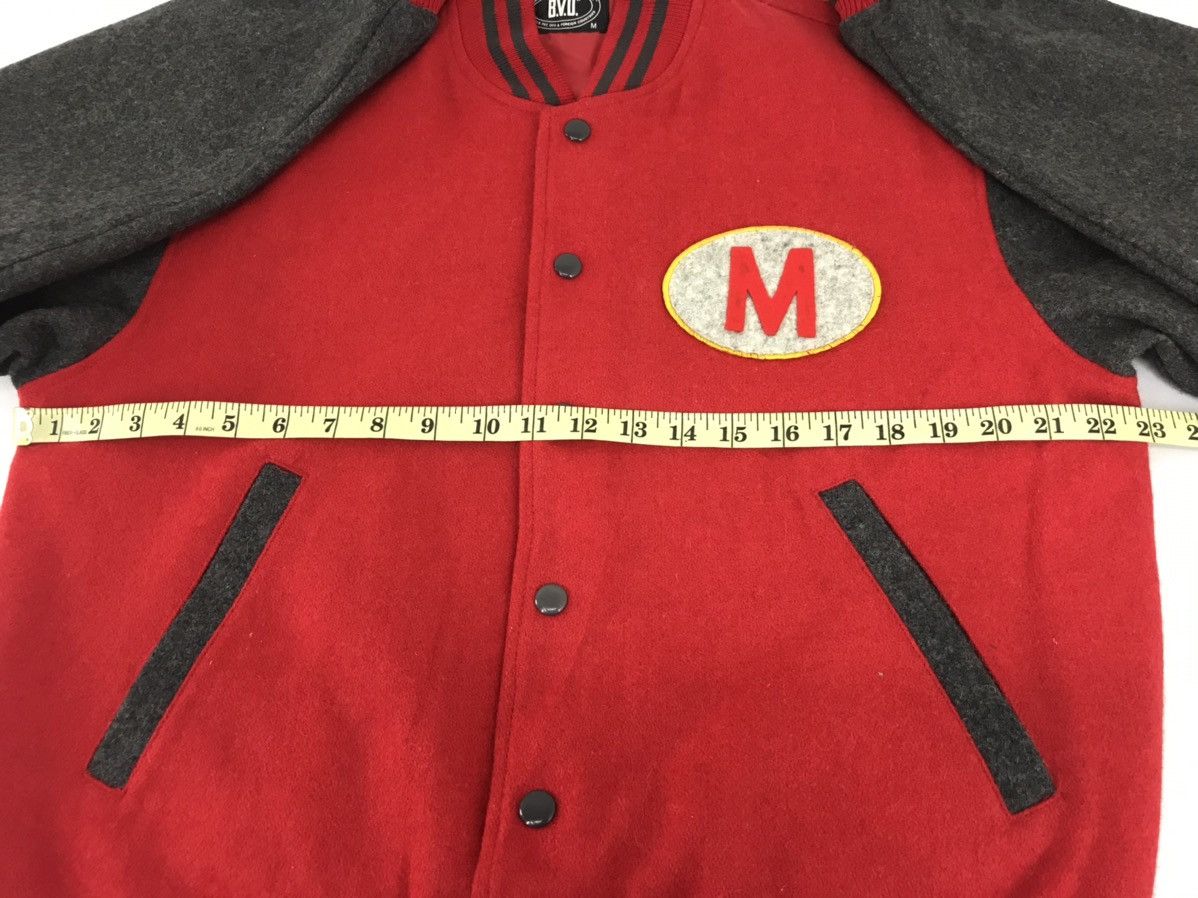 Japanese Brand × Vintage B.V.D Varsity Wool Jacket Snap Button Big M Logo Size US M / EU 48-50 / 2 - 9 Thumbnail