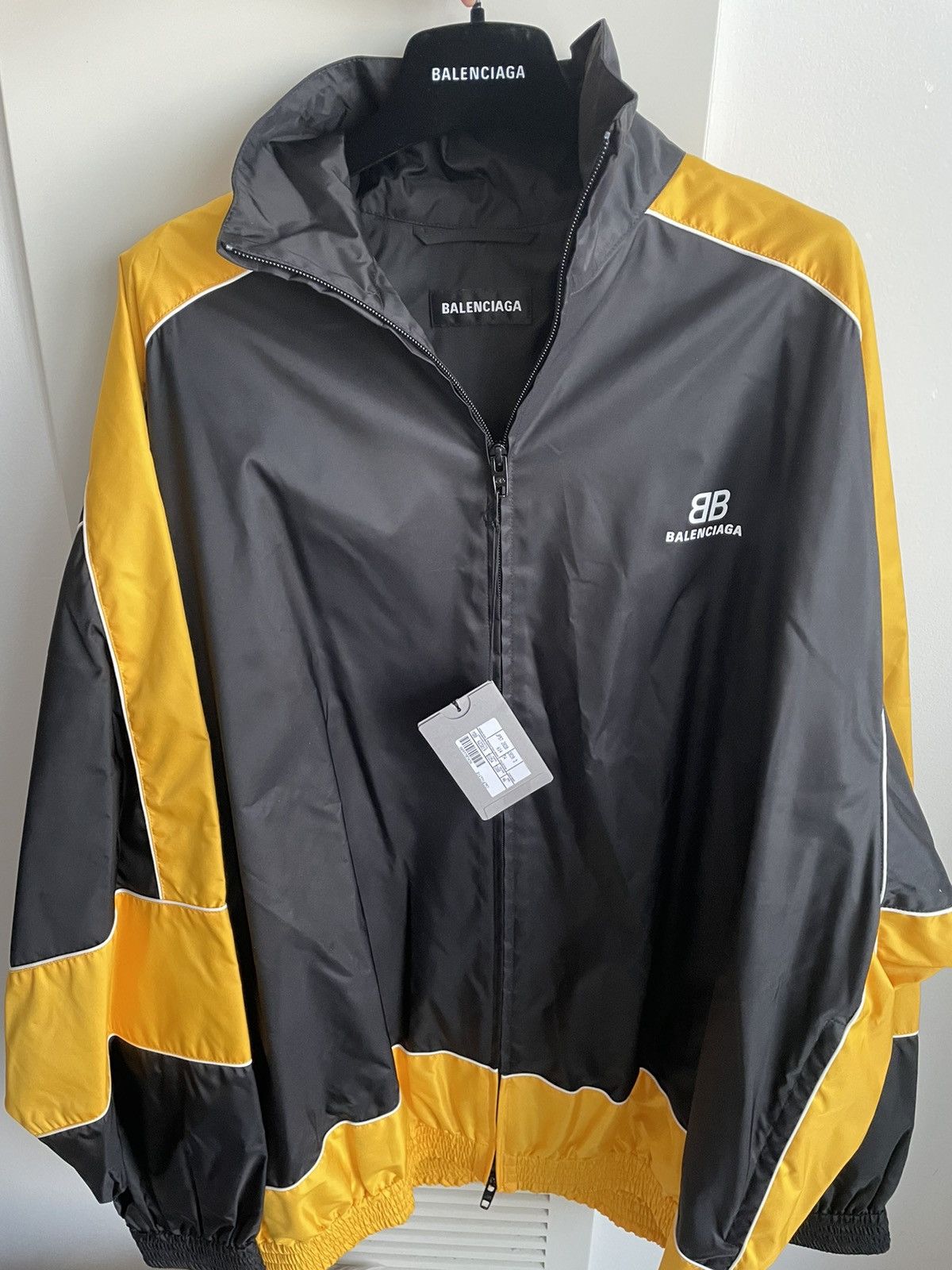 Balenciaga Limited Edition Runway $2k Brand NEW BB Logo Track Jacket Size US XL / EU 56 / 4 - 24 Thumbnail