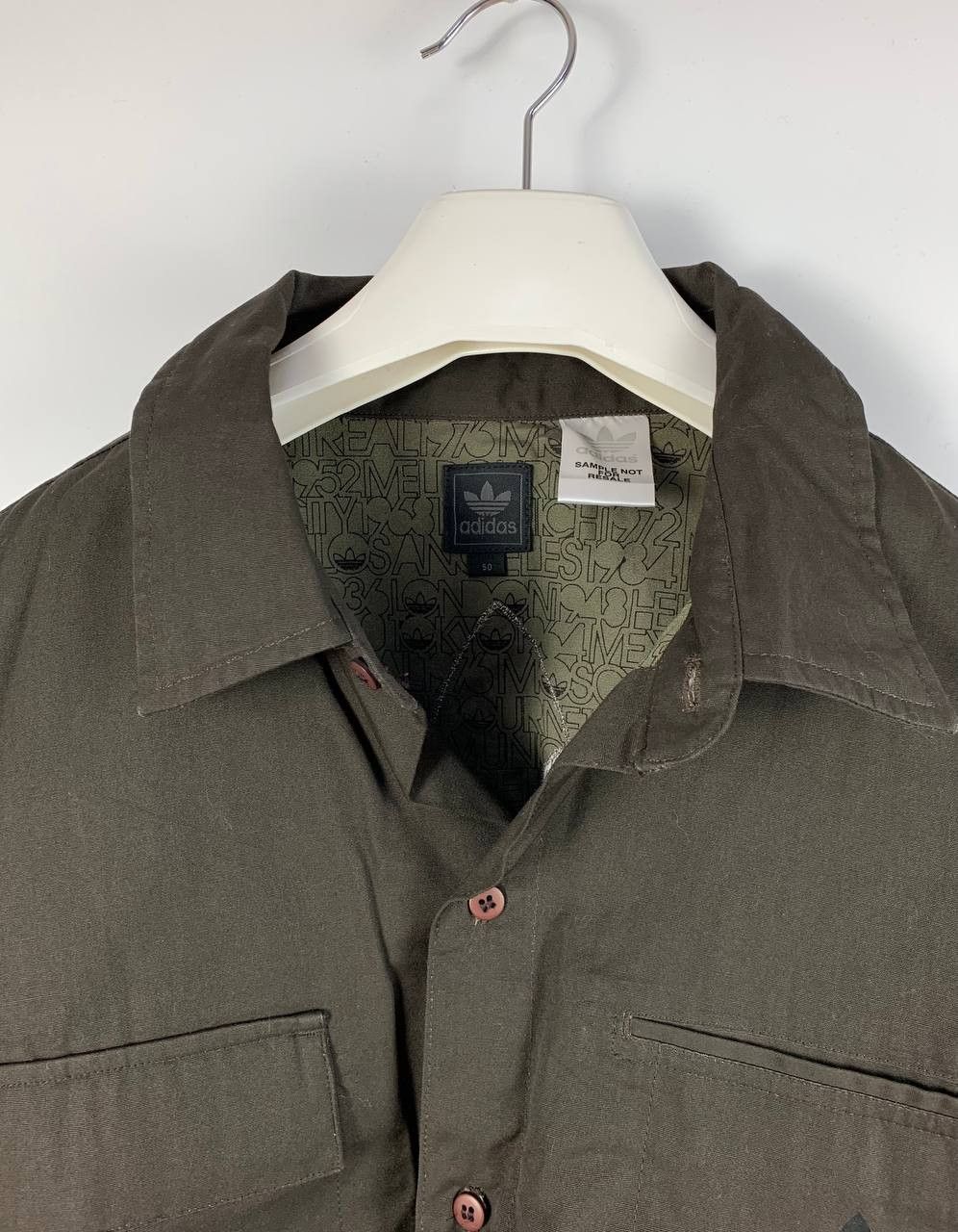 Adidas Adidas shirt button ups dark brown cotton M Size US M / EU 48-50 / 2 - 2 Thumbnail