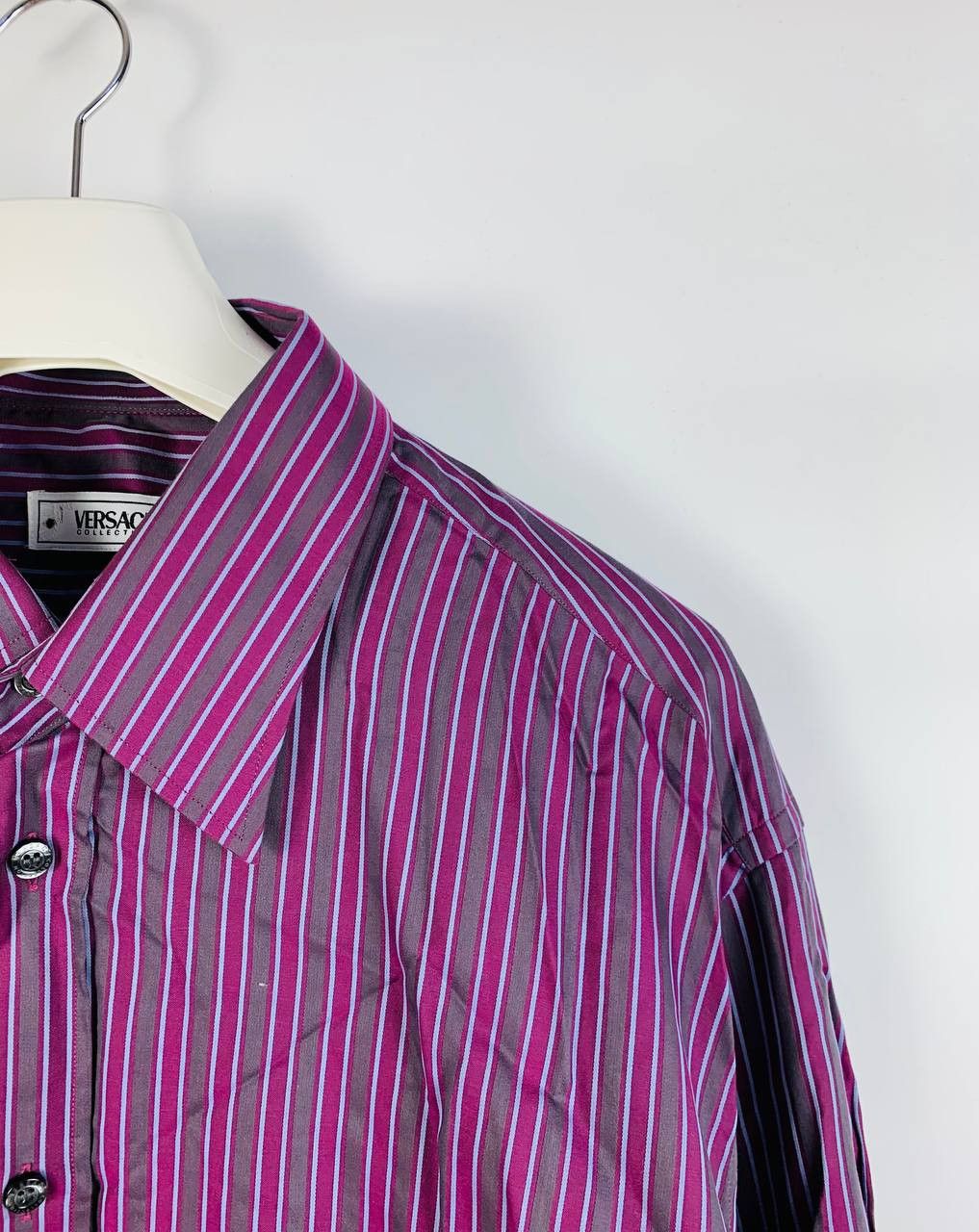 Versace Versace shirt button ups striped multi 46 Size US S / EU 44-46 / 1 - 3 Thumbnail