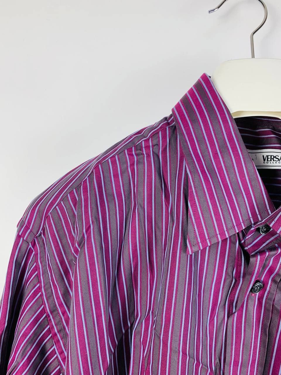 Versace Versace shirt button ups striped multi 46 Size US S / EU 44-46 / 1 - 2 Thumbnail