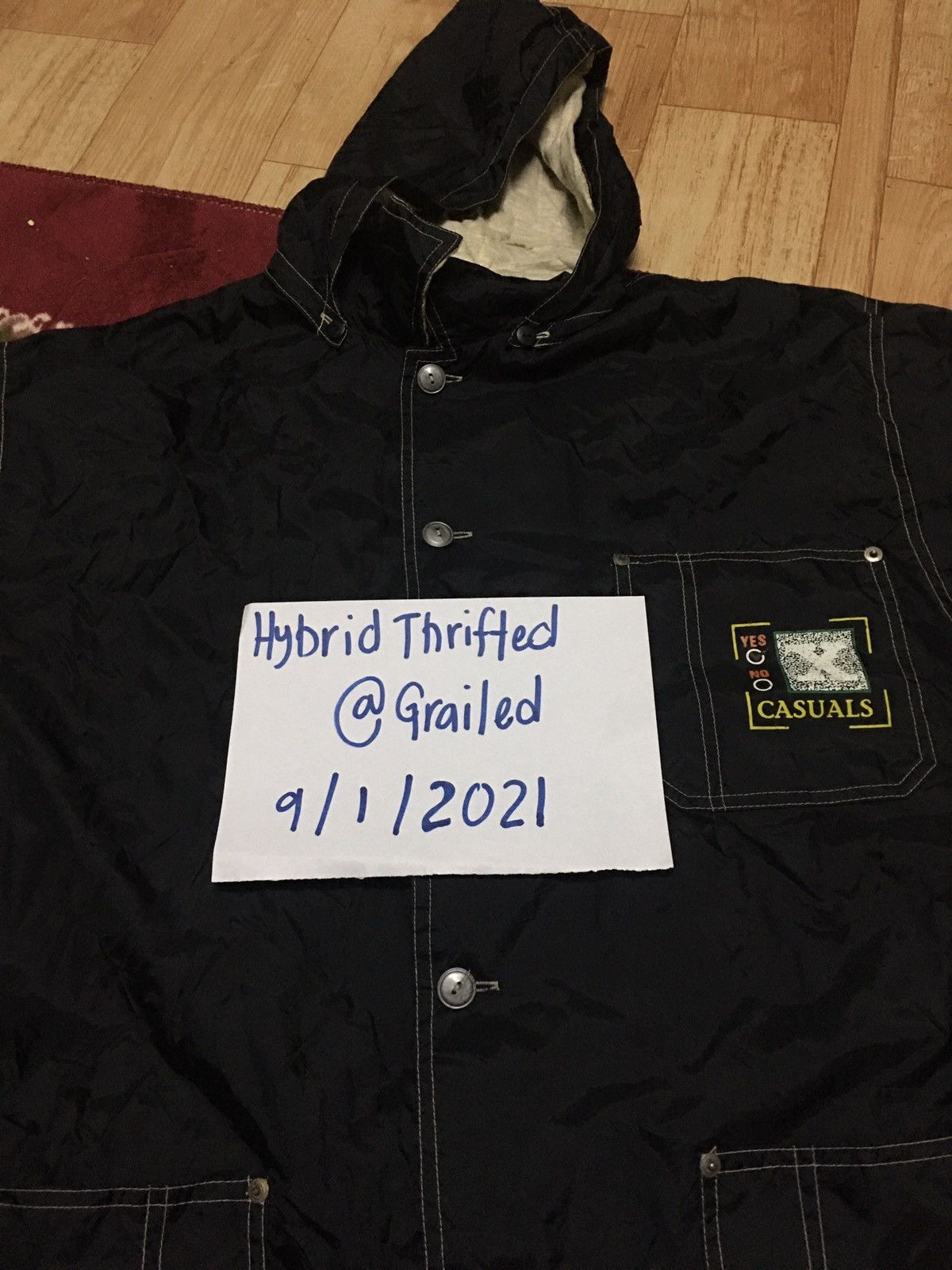 Japanese Brand CASUAL HOODED WINDBREAKER JACKET Size US L / EU 52-54 / 3 - 15 Thumbnail