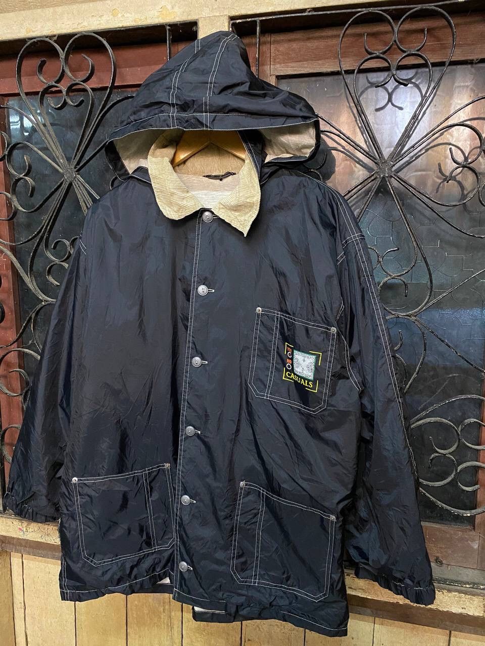 Japanese Brand CASUAL HOODED WINDBREAKER JACKET Size US L / EU 52-54 / 3 - 7 Thumbnail