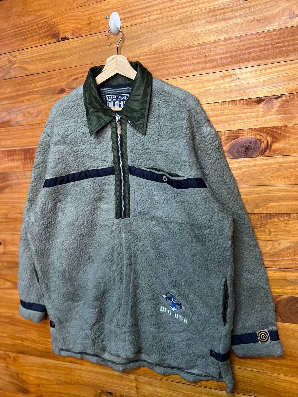 Vintage DLO-USA OUTDOOR WINTER FLEECE JACKET Size US XL / EU 56 / 4 - 3 Thumbnail