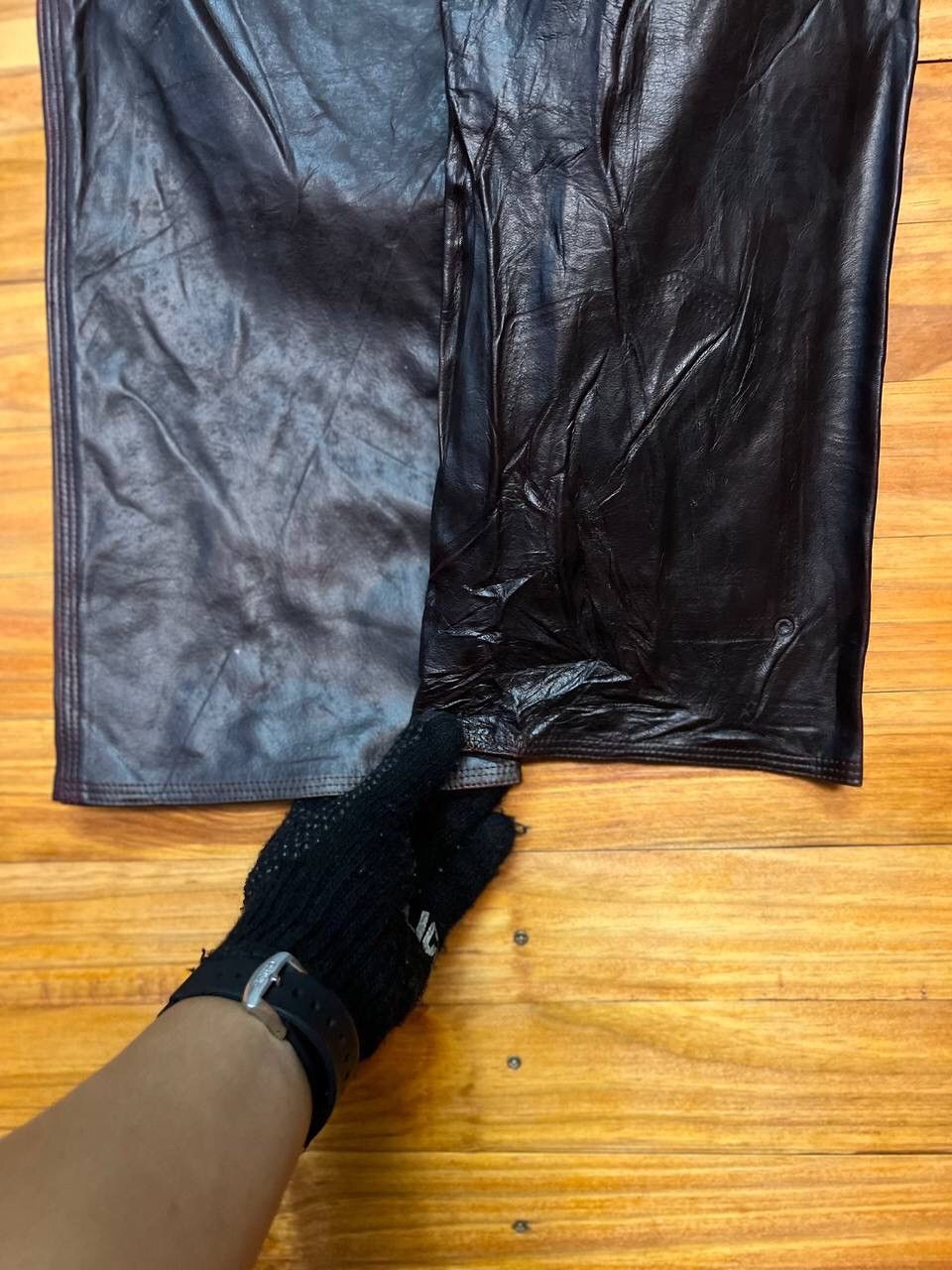 Genuine Leather VINTAGE LEATHER PANTS SIZE 30 Size US 30 / EU 46 - 9 Thumbnail