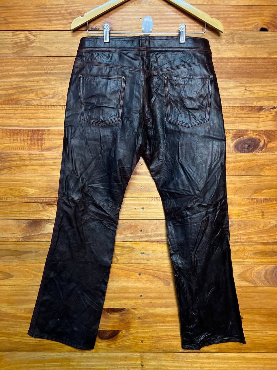 Genuine Leather VINTAGE LEATHER PANTS SIZE 30 Size US 30 / EU 46 - 7 Thumbnail