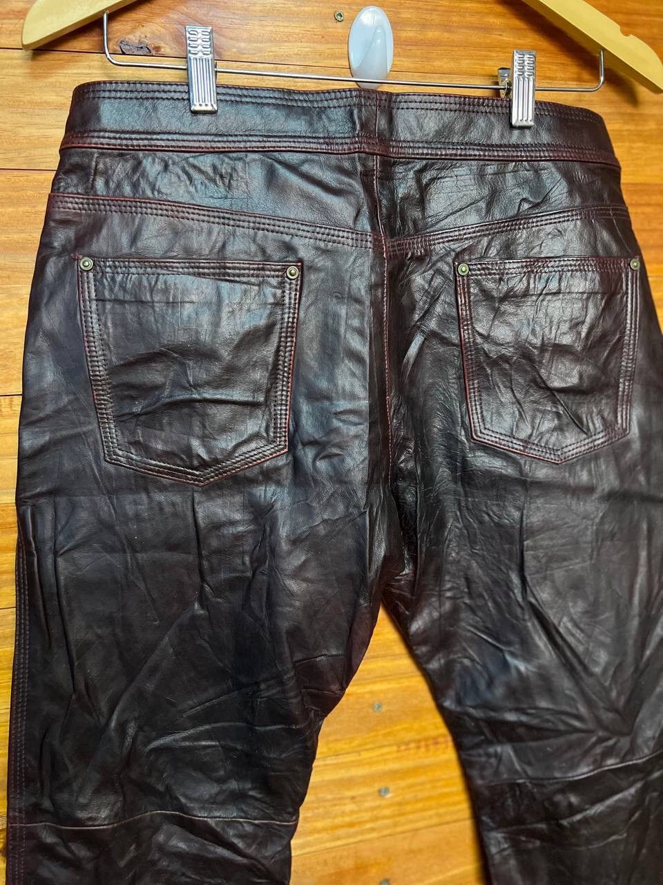Genuine Leather VINTAGE LEATHER PANTS SIZE 30 Size US 30 / EU 46 - 8 Thumbnail