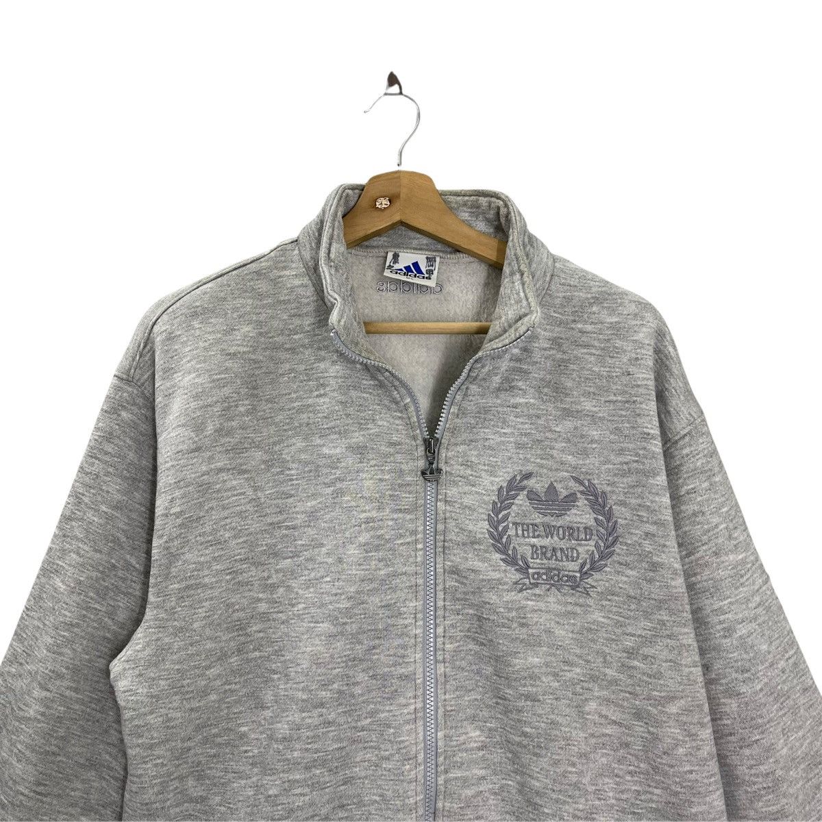 Adidas × Vintage Vintage 90s Adidas Zipper Sweater Size M Size US M / EU 48-50 / 2 - 4 Thumbnail