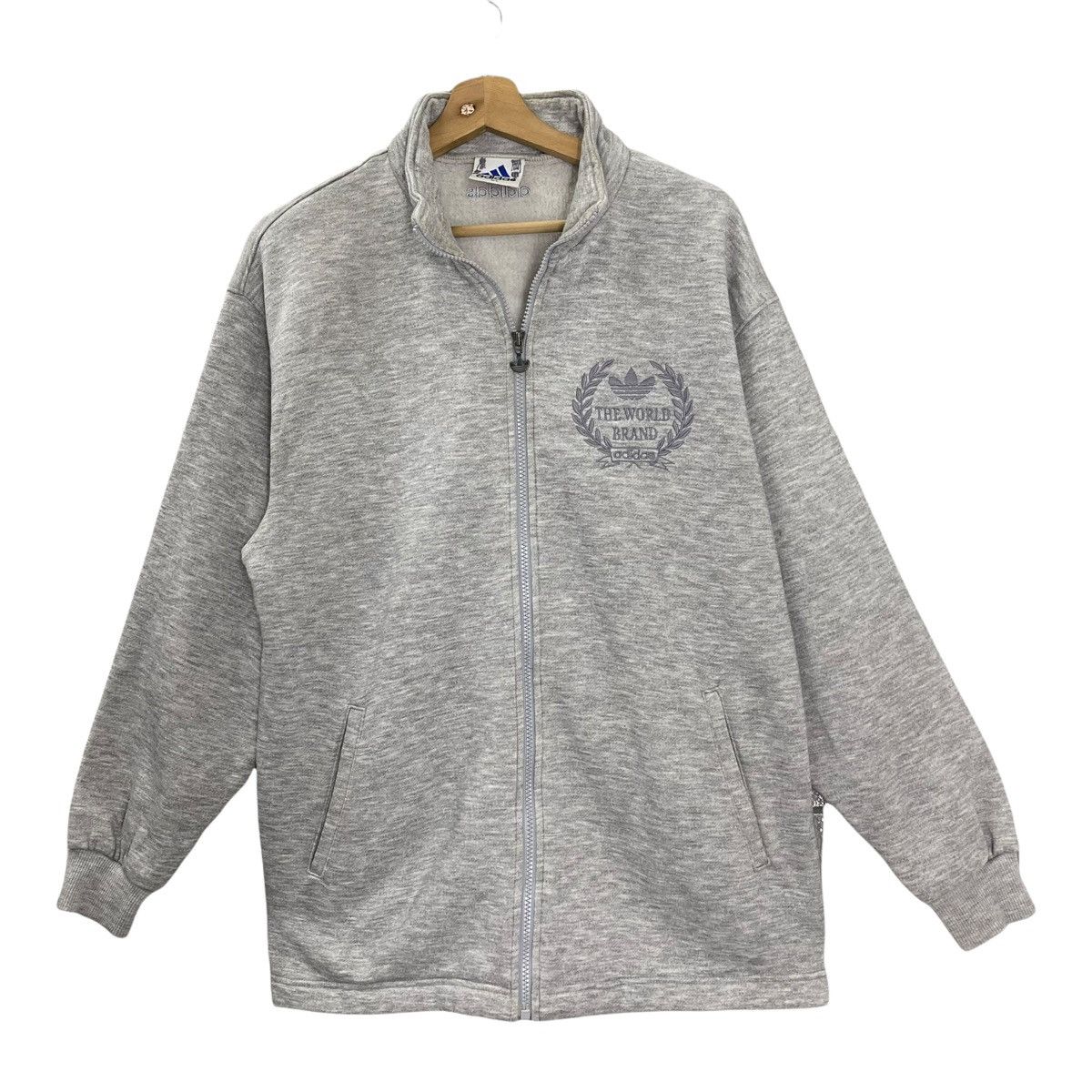 Adidas × Vintage Vintage 90s Adidas Zipper Sweater Size M Size US M / EU 48-50 / 2 - 3 Thumbnail