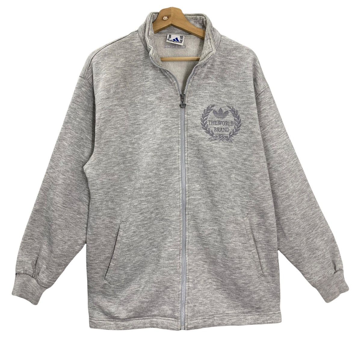 Adidas × Vintage Vintage 90s Adidas Zipper Sweater Size M Size US M / EU 48-50 / 2 - 1 Thumbnail