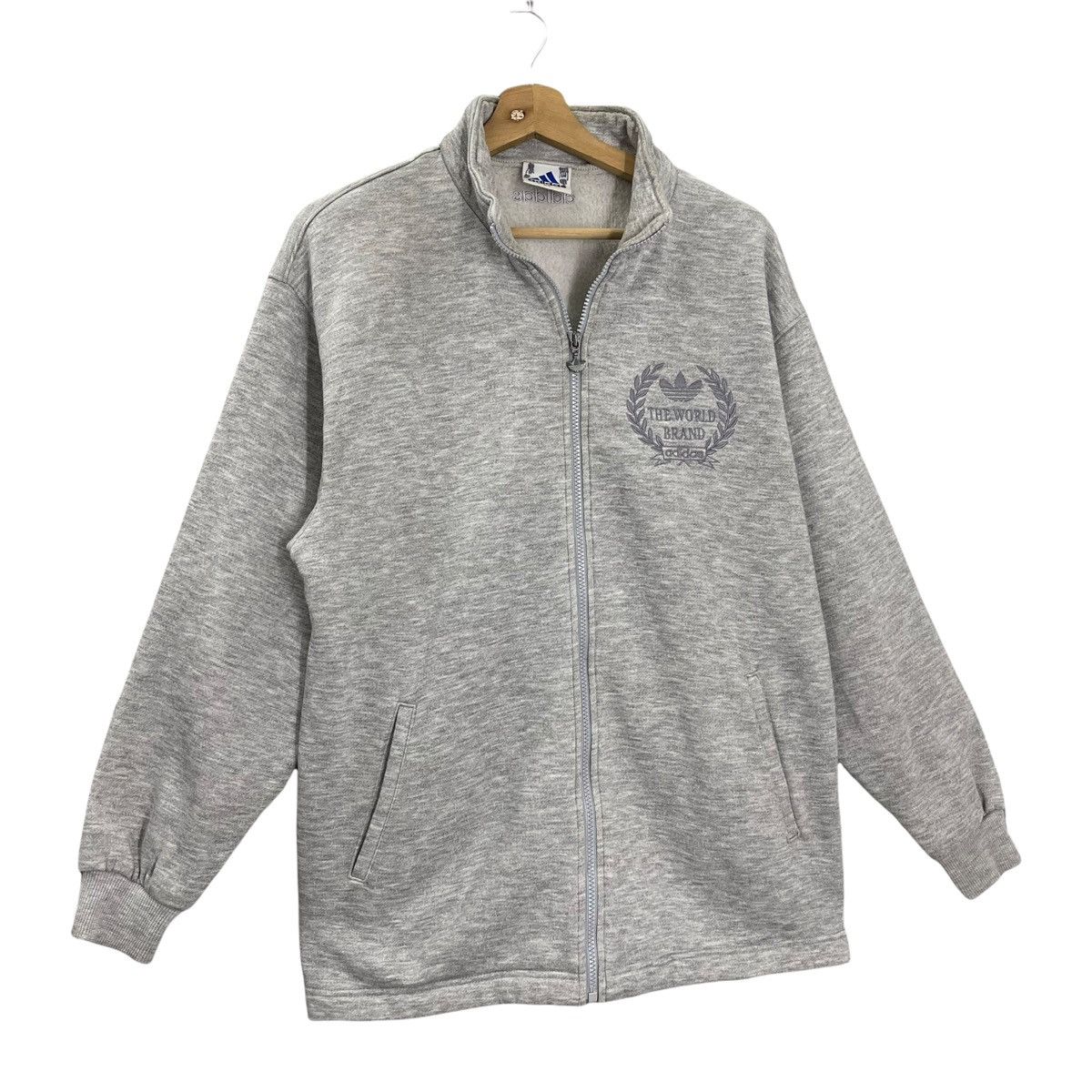 Adidas × Vintage Vintage 90s Adidas Zipper Sweater Size M Size US M / EU 48-50 / 2 - 2 Thumbnail