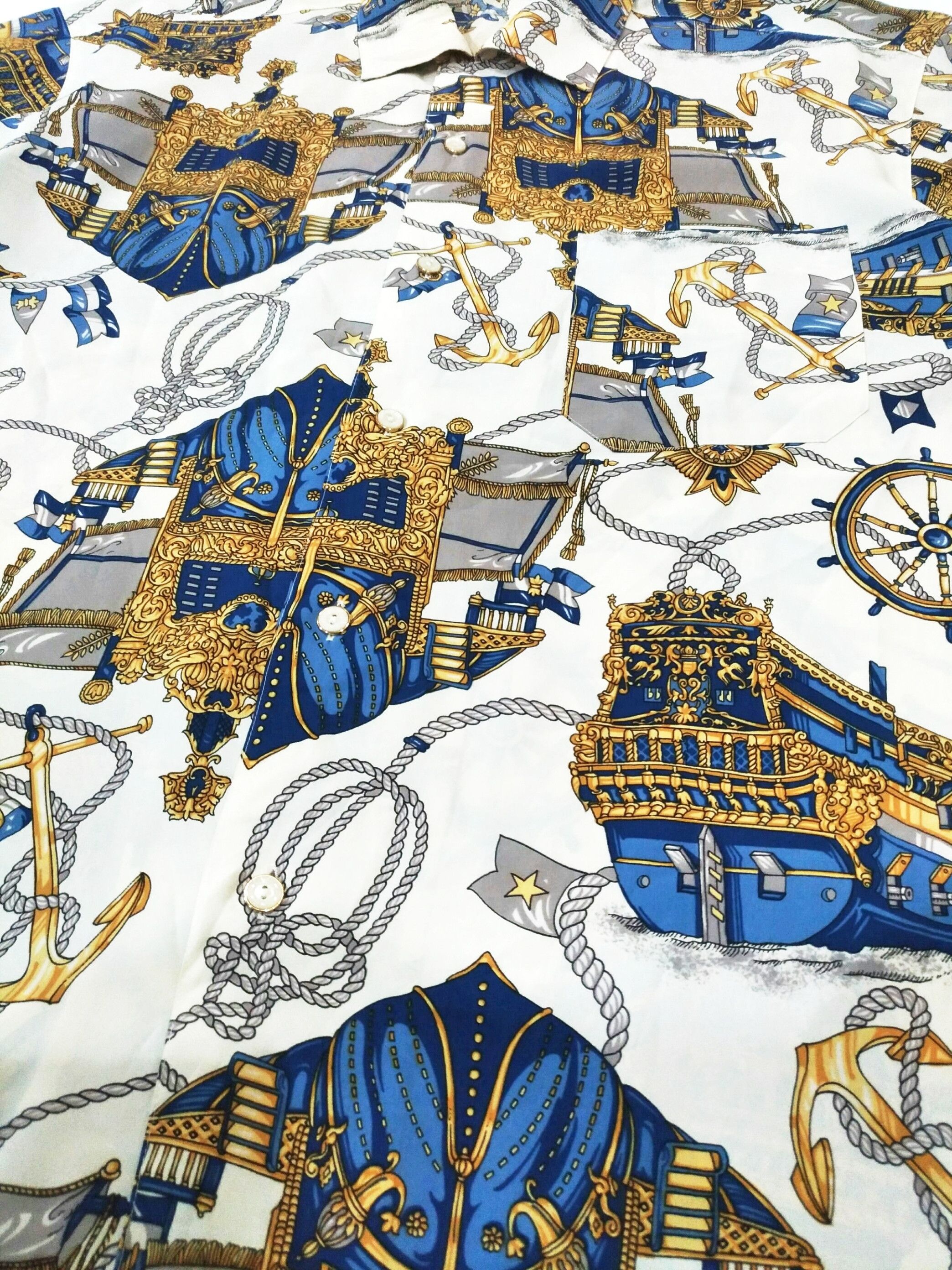 Designer × Japanese Brand VERY RARE! DOMON BAROQUE MOTIF HAWAII SHIRT Size US XL / EU 56 / 4 - 5 Thumbnail