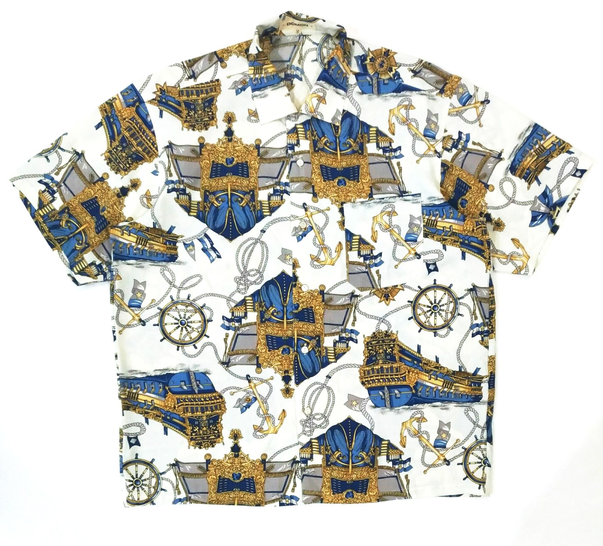 Designer × Japanese Brand VERY RARE! DOMON BAROQUE MOTIF HAWAII SHIRT Size US XL / EU 56 / 4 - 1 Thumbnail