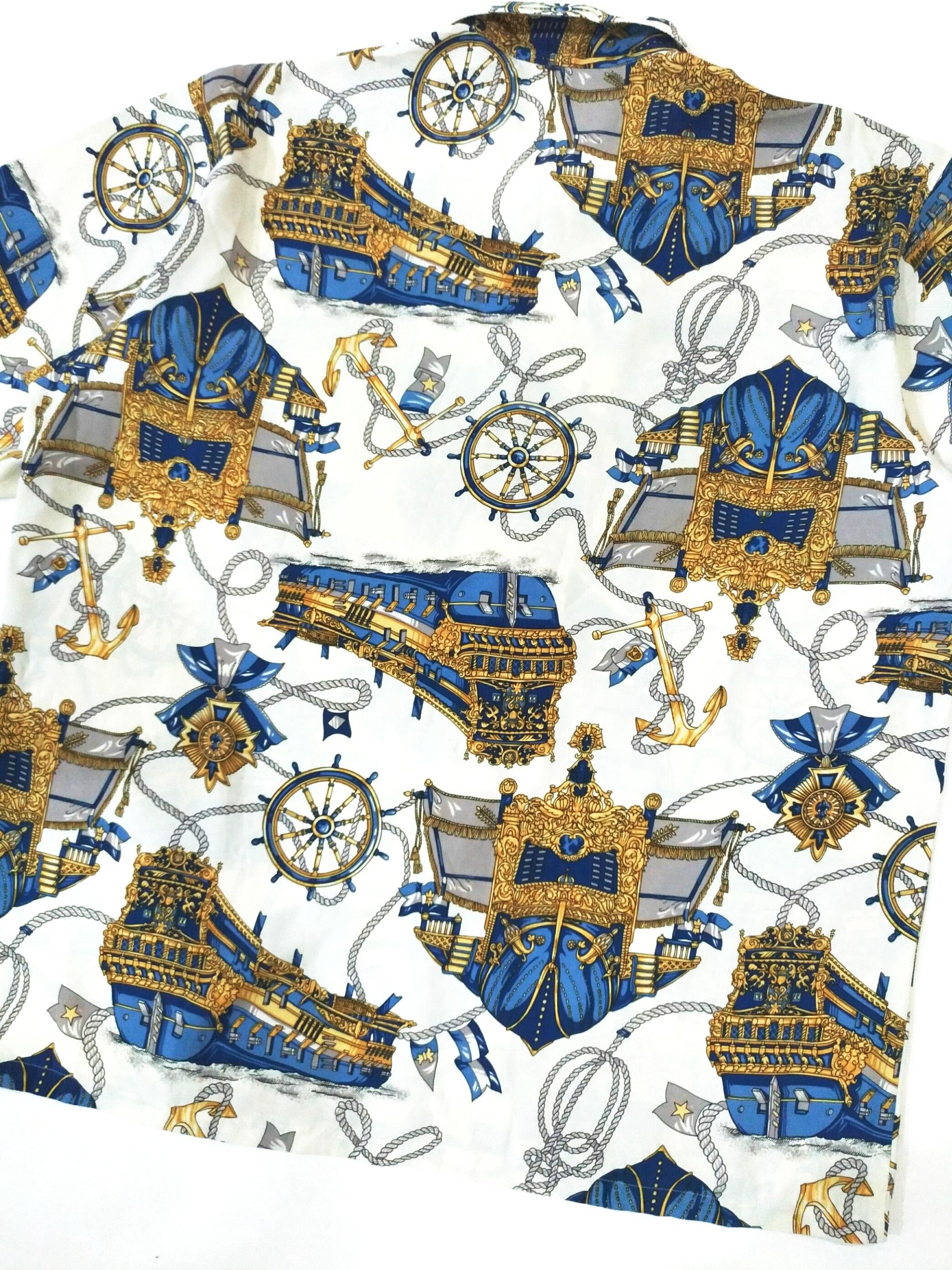 Designer × Japanese Brand VERY RARE! DOMON BAROQUE MOTIF HAWAII SHIRT Size US XL / EU 56 / 4 - 6 Thumbnail