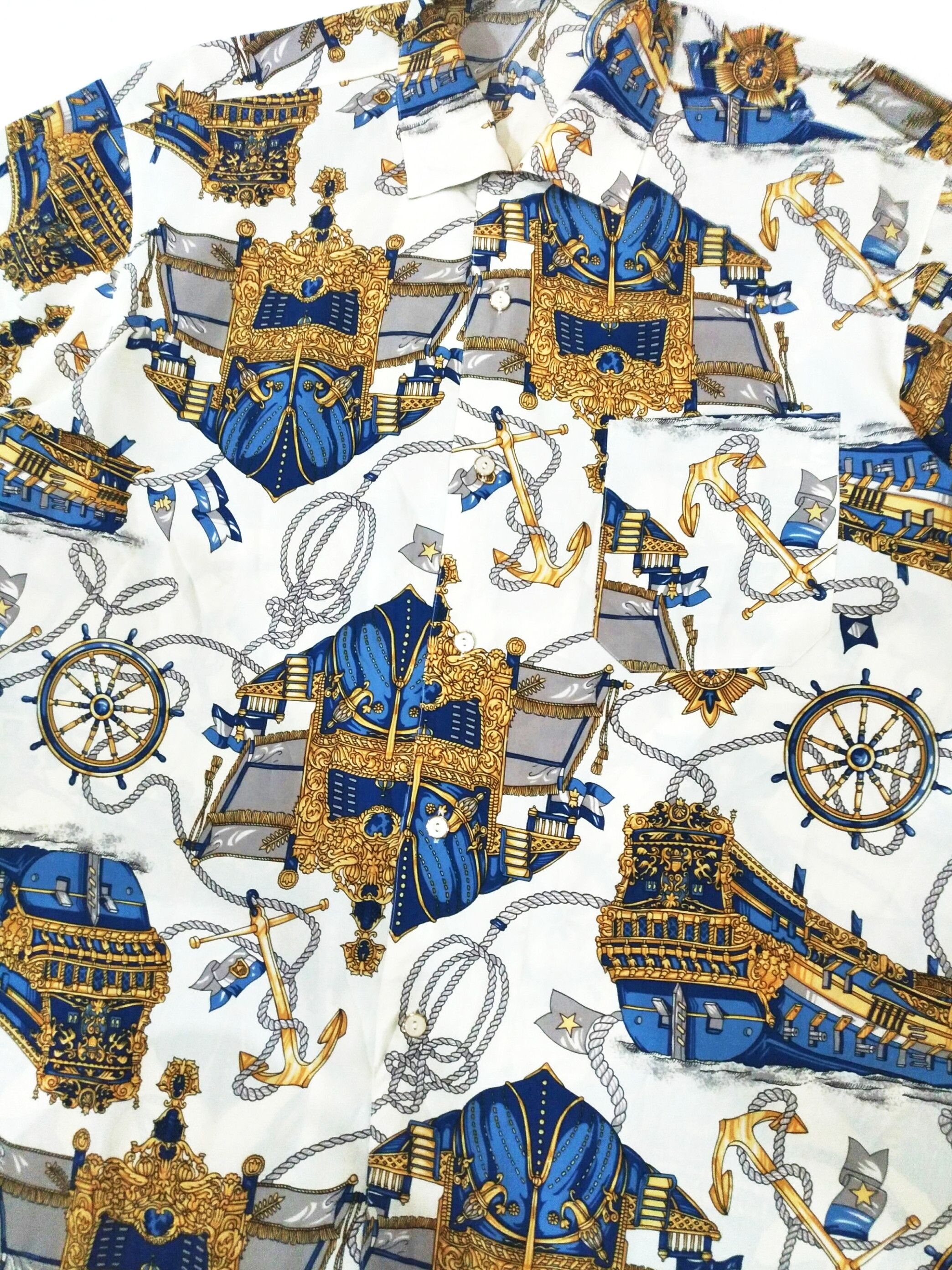 Designer × Japanese Brand VERY RARE! DOMON BAROQUE MOTIF HAWAII SHIRT Size US XL / EU 56 / 4 - 7 Thumbnail