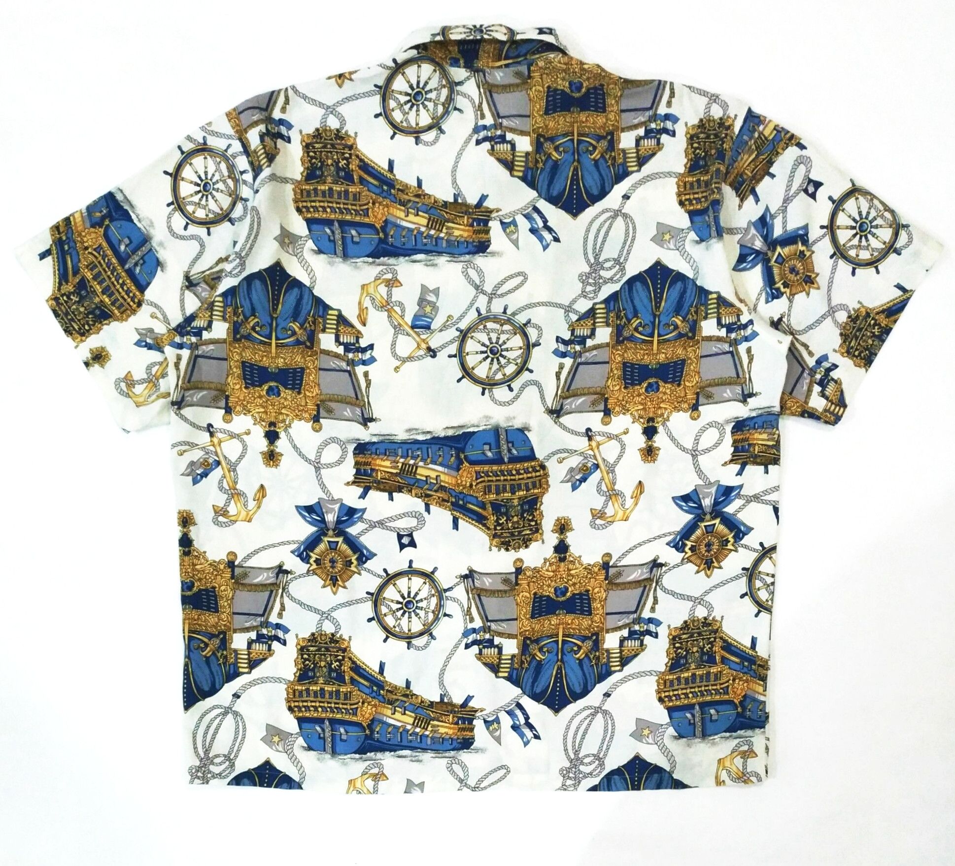 Designer × Japanese Brand VERY RARE! DOMON BAROQUE MOTIF HAWAII SHIRT Size US XL / EU 56 / 4 - 2 Thumbnail