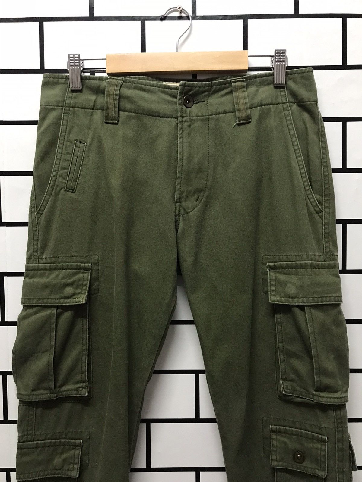 Designer × Japanese Brand Purple & Yellow Japan Cargo Multi Pocket Pants Size US 30 / EU 46 - 5 Thumbnail