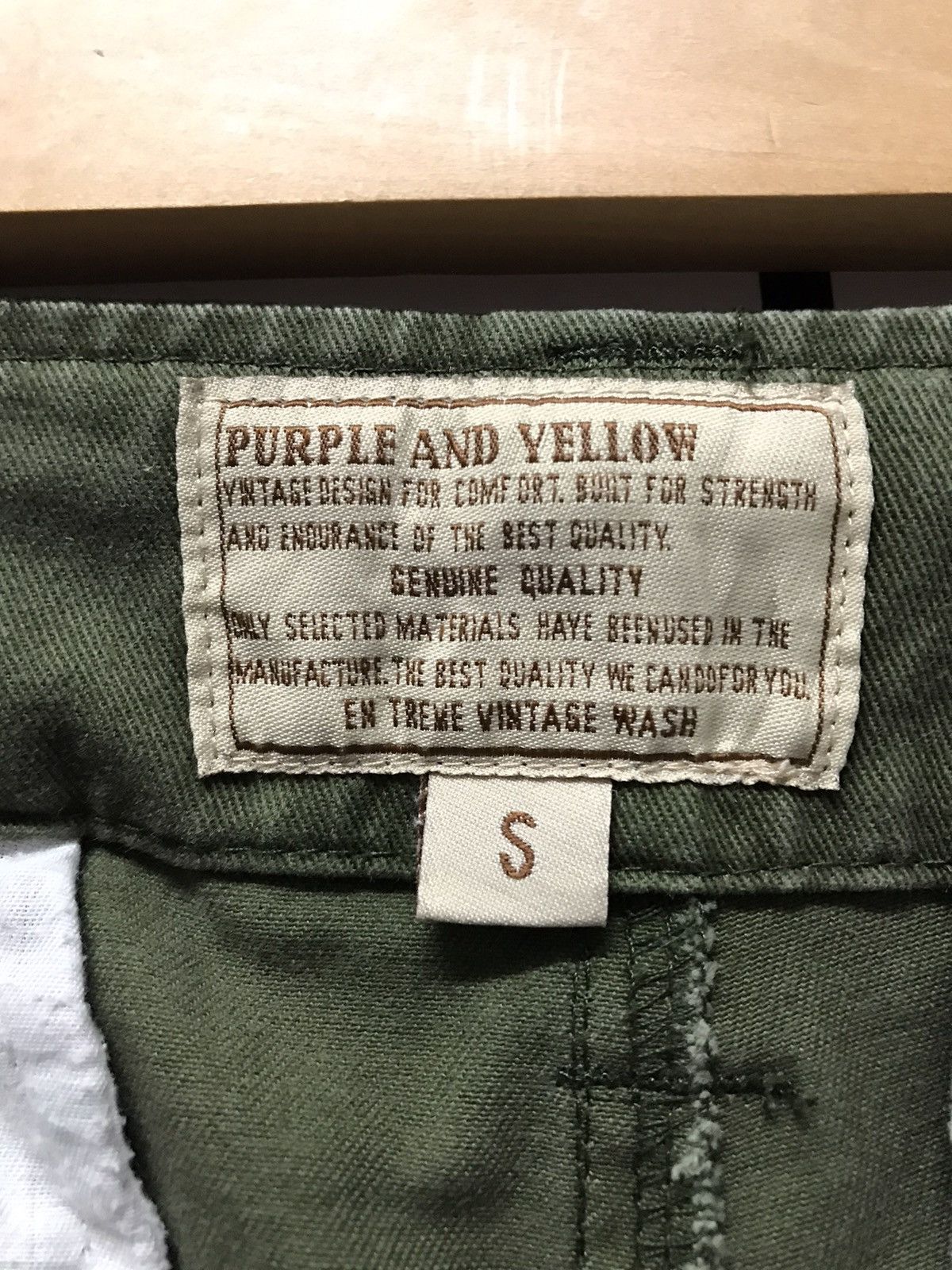 Designer × Japanese Brand Purple & Yellow Japan Cargo Multi Pocket Pants Size US 30 / EU 46 - 14 Thumbnail