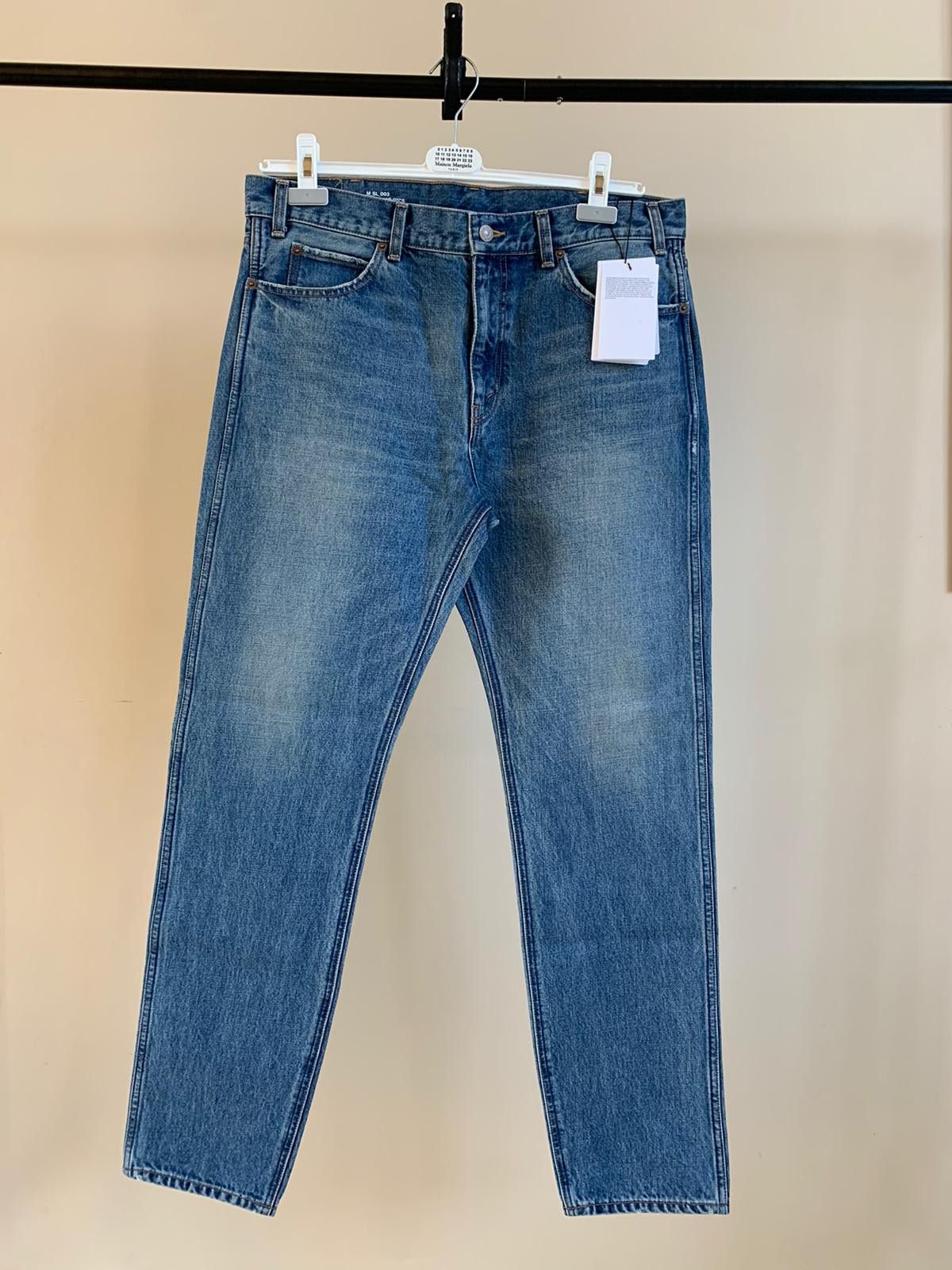 Image of Celine Classic Cotton Denim In Rigid Indigo, Men's (Size 33)